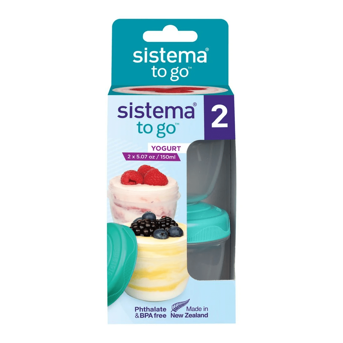 1 Sistema Yogurt To Go Pot 2 Pack, 1 of 2