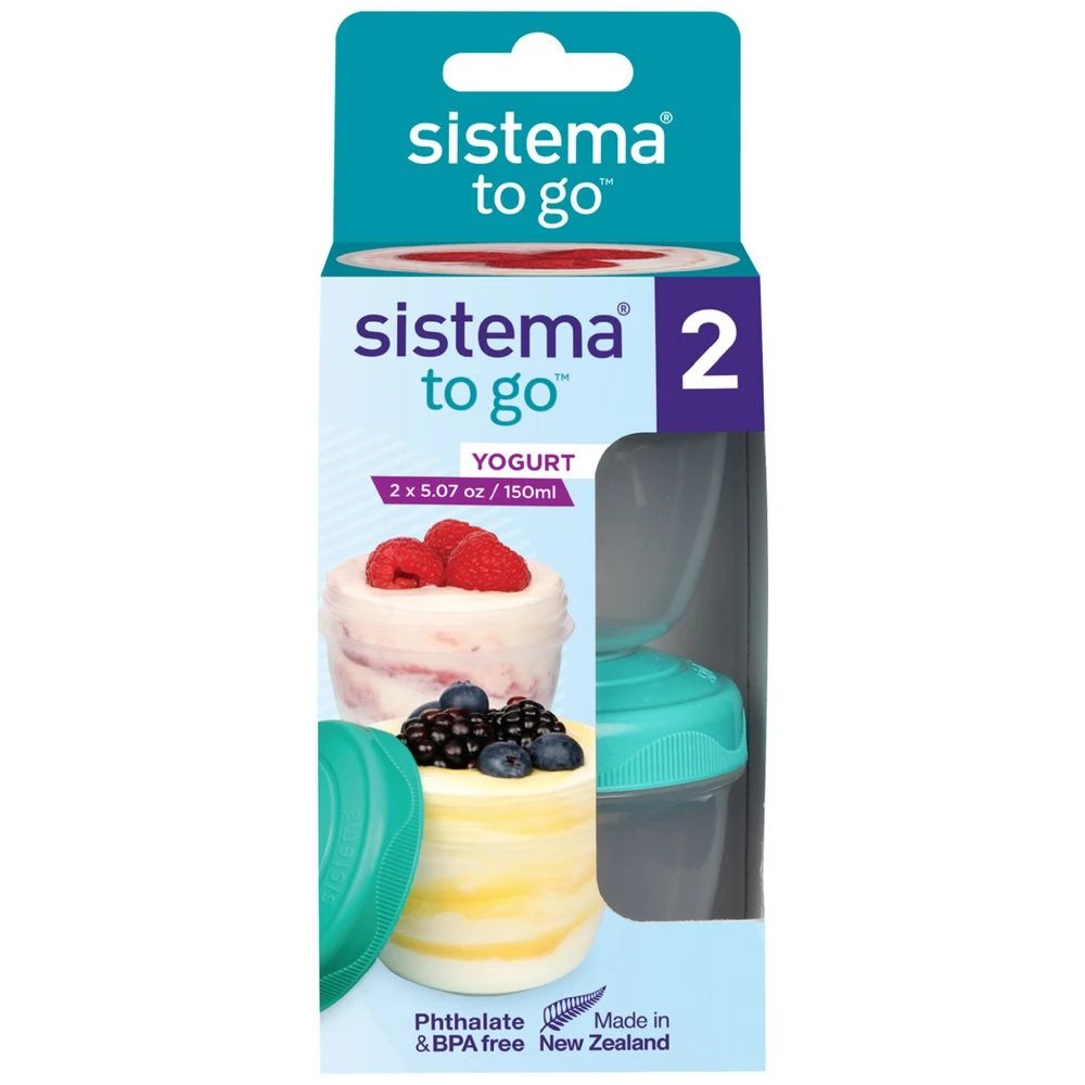 1 Sistema Yogurt To Go Pot 2 Pack, 1 of 2