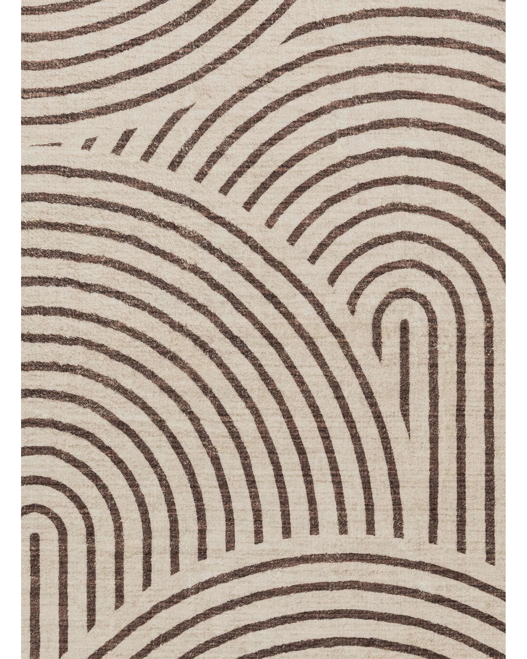 6 Loopsie Corinth Dark Arch Washable Rug-180cm x 120cm - Brown, 6 of 8