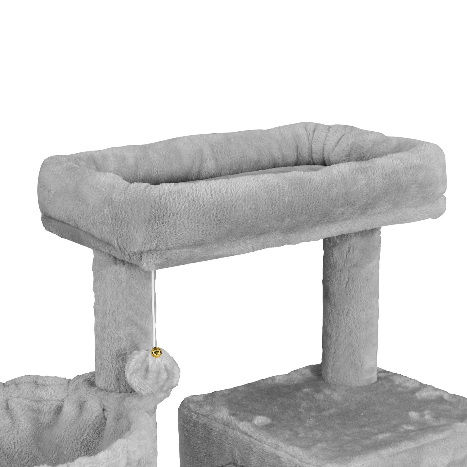 5 Beastie Cat Tree Scratching Post Scratcher Tower Condo House Furniture Wood 100cm - Grey, 5 of 7