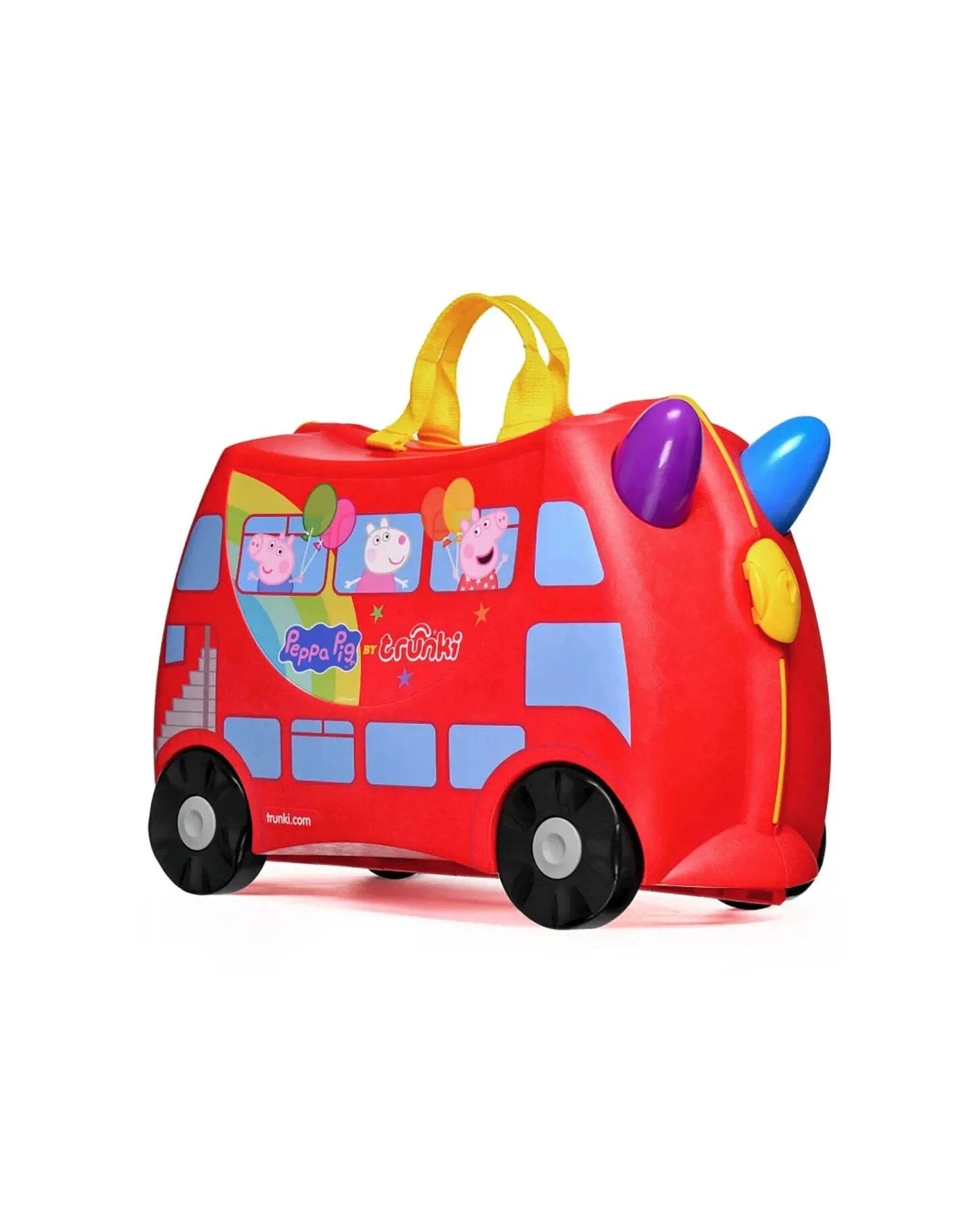 1 Trunki Peppa Pig Ride on Suitcase Carry On Bag Kids - Red, 1 of 7