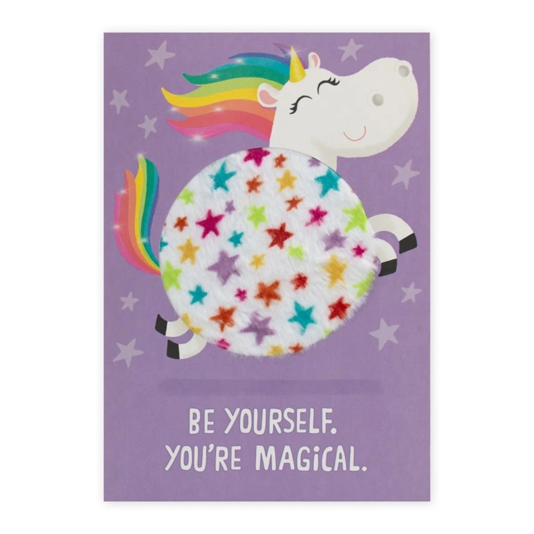 3 Hallmark Fuzzy Belly Unicorn Birthday Card - You're Magical, 3 of 3