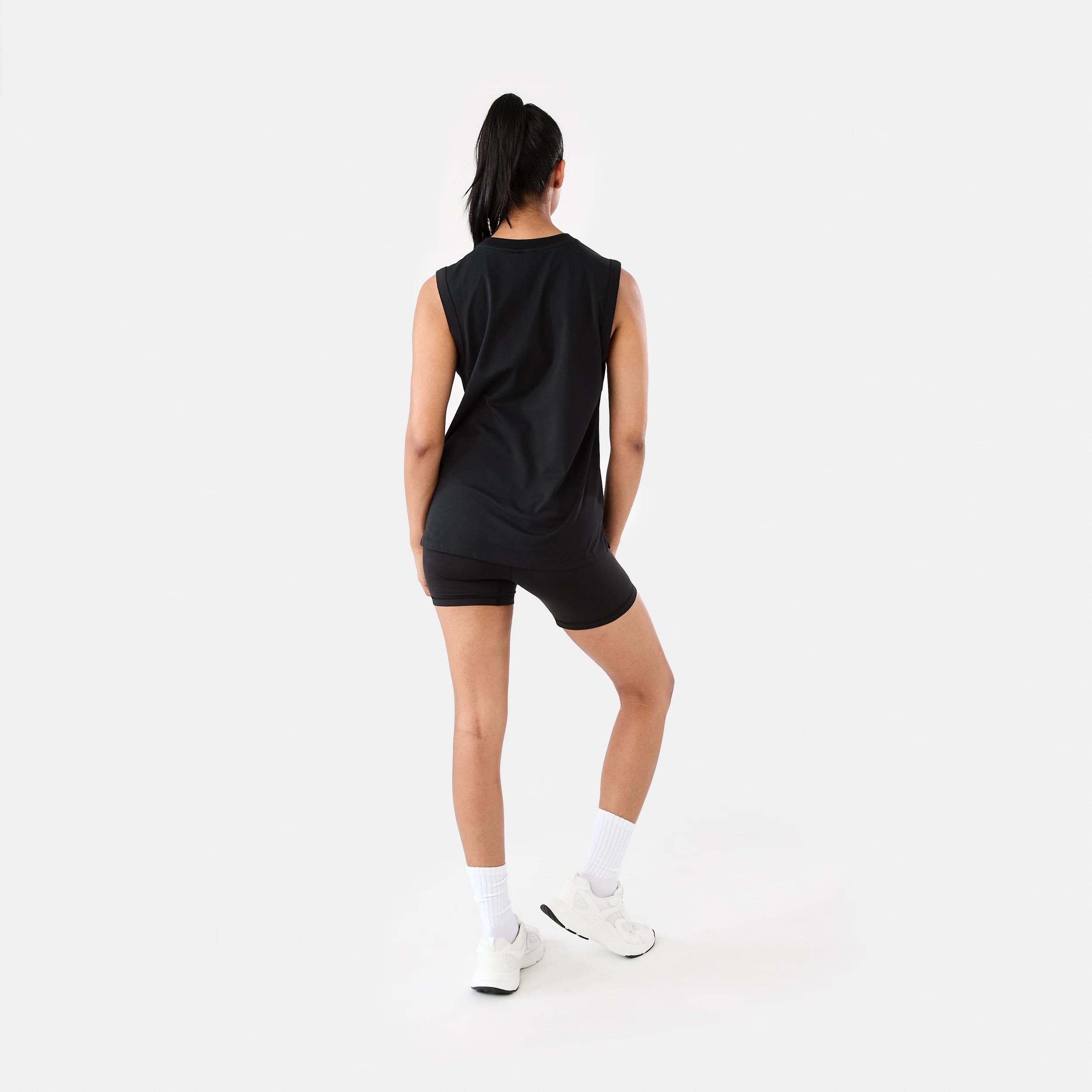 4 Active Womens Muscle Tank Black, 4 of 8