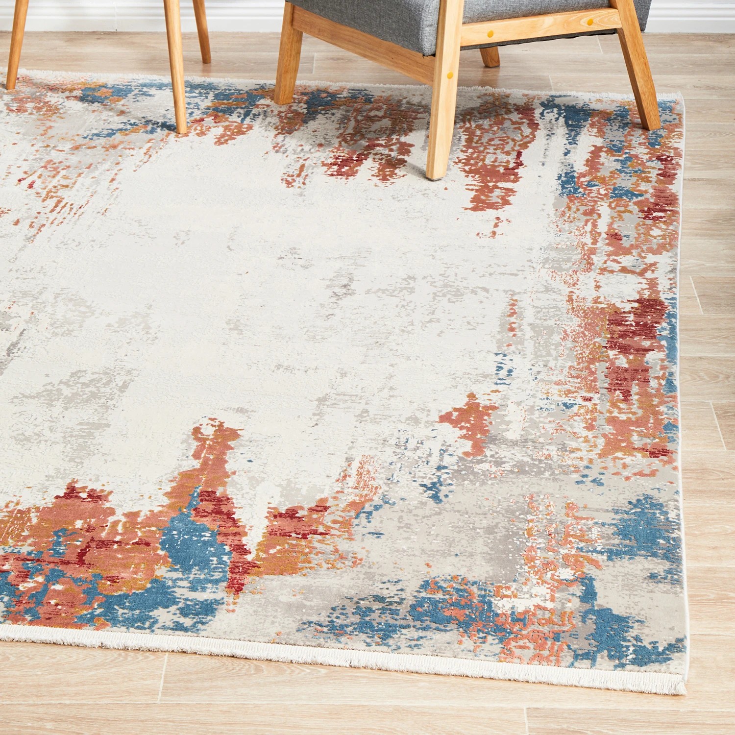4 Common Ground Rugs Glimmers 107 290x200cm - Large Bamboo Silk Power Loomed Floor Rug - Multi, 4 of 9