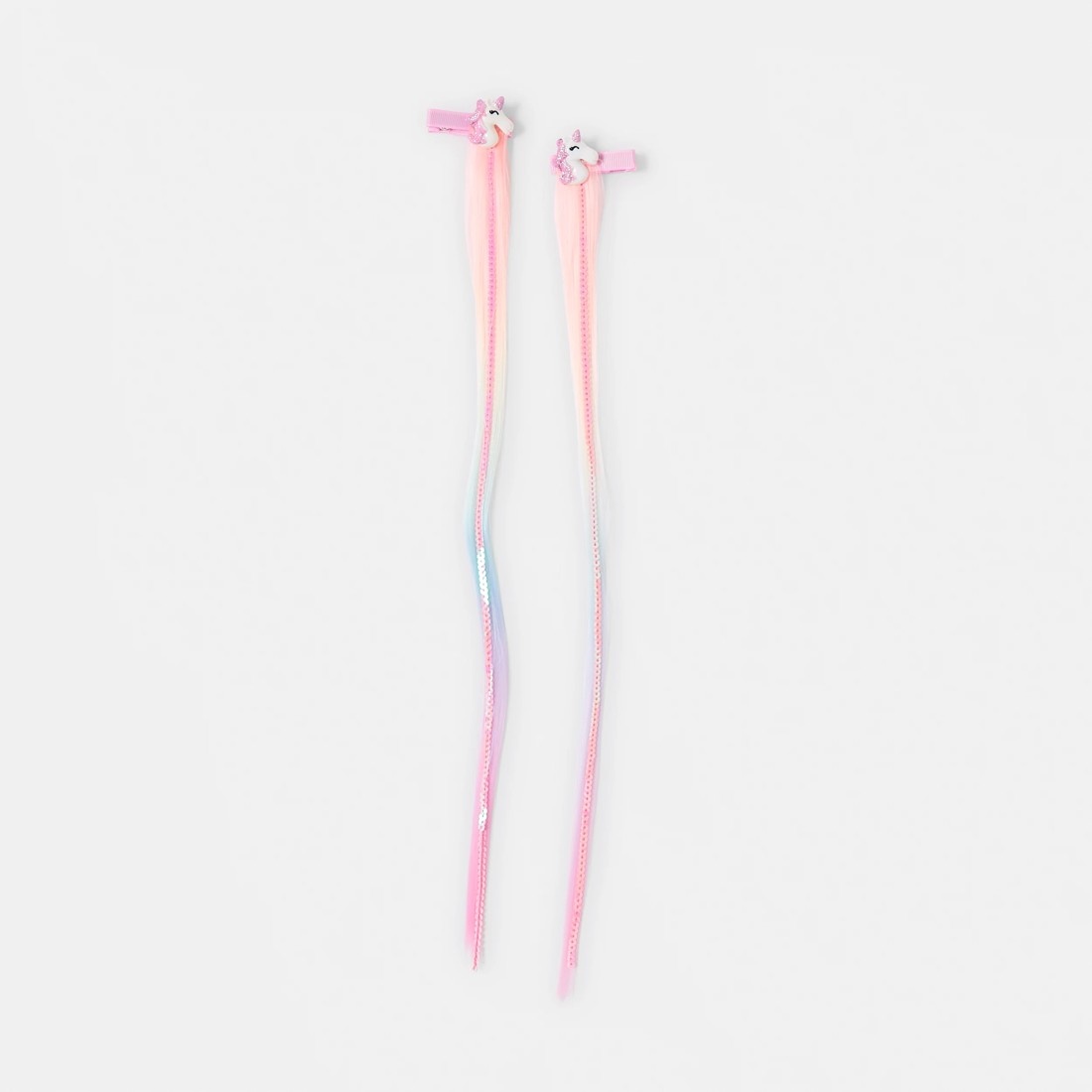1 2 Pack Unicorn Hair Extension Hair Clip, 1 of 3