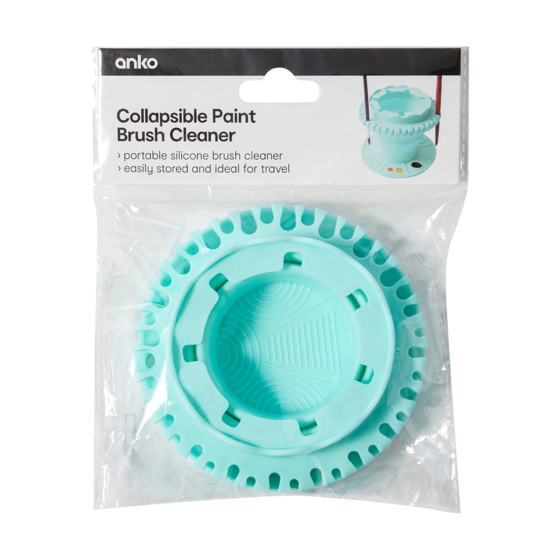 1 Collapsible Paint Brush Cleaner - Mint, 1 of 7
