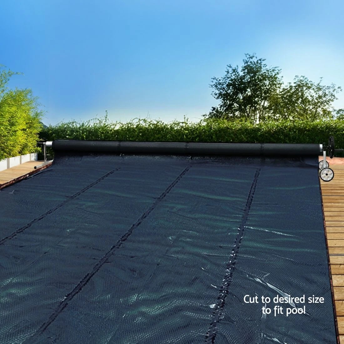 4 Aqua Buddy Pool Cover 600 Micron 10x4m w/ Roller 4m Swimming Pools  Solar Blanket - Multi, 4 of 6