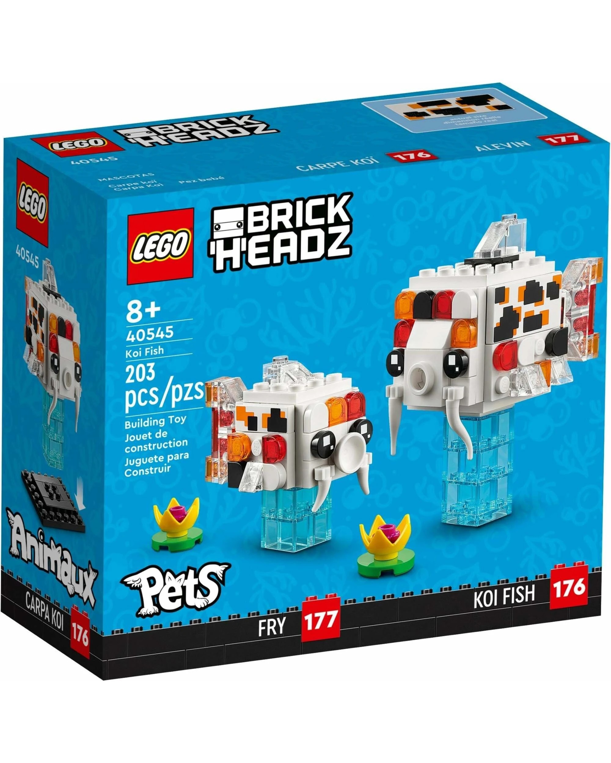 1 LEGO 40545 BrickHeadz Koi Fish - Buildable Pet Set, 1 of 4