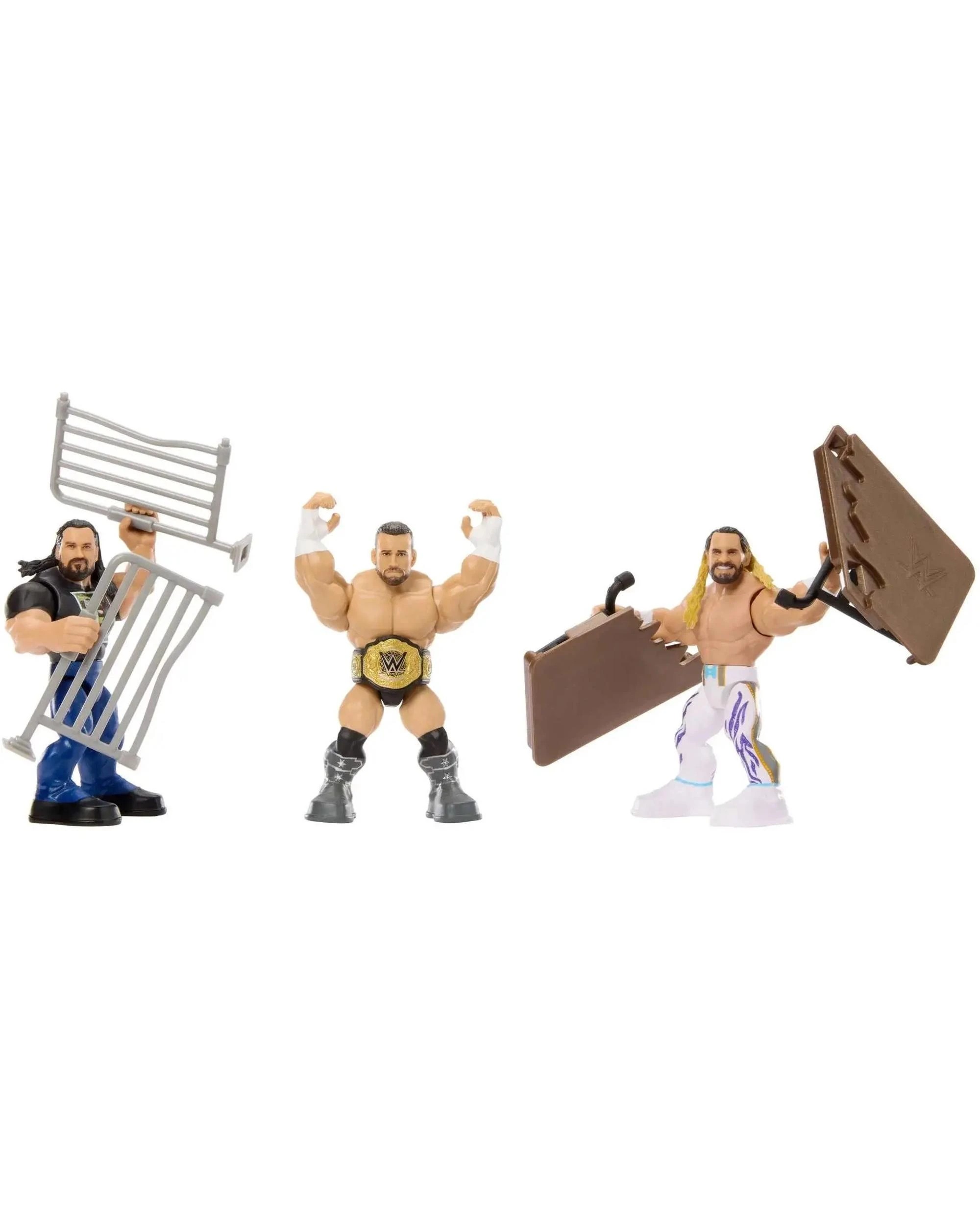 4 WWE Knuckle Crunchers Wrestlemania 3 Pack, 4 of 4
