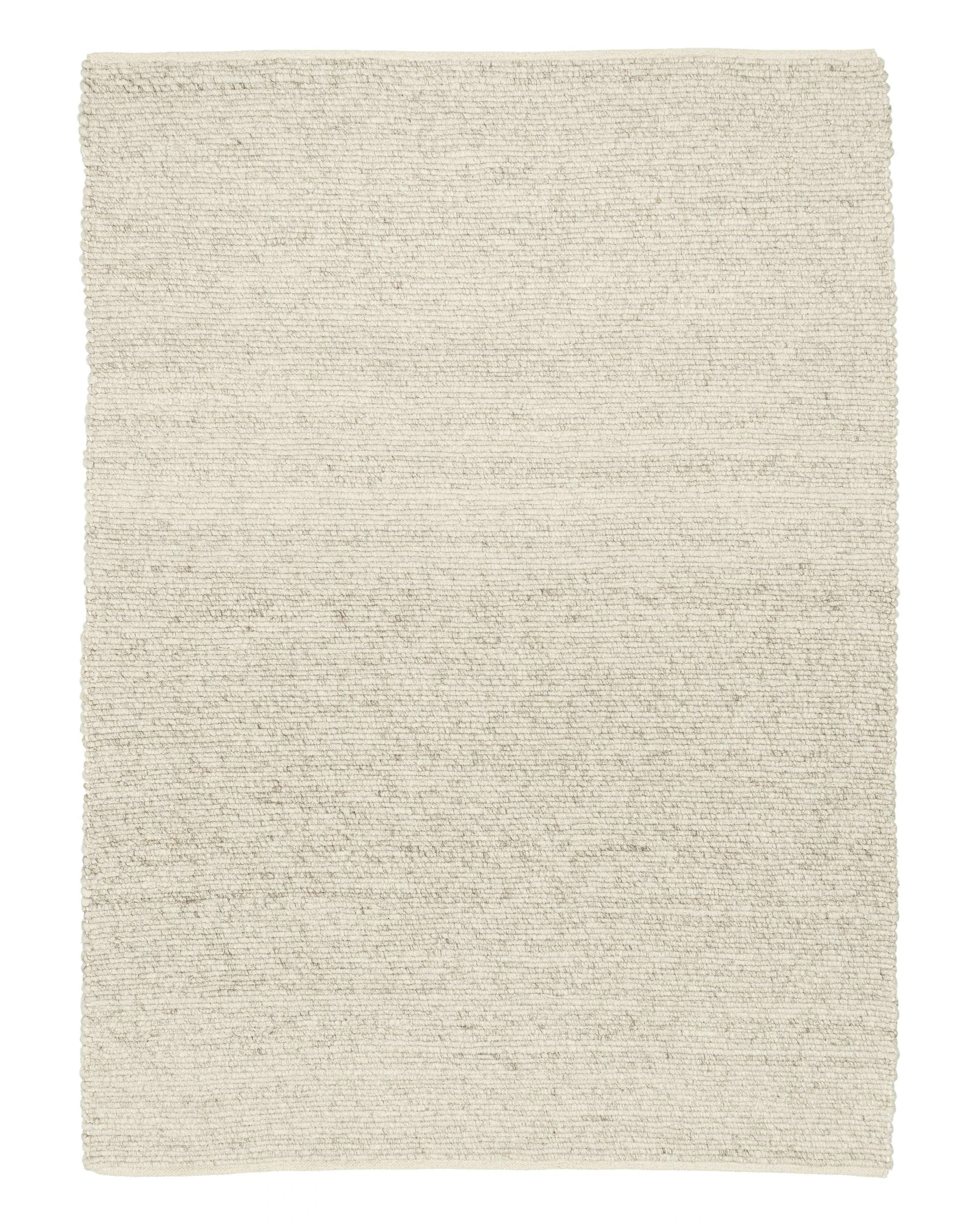 1 Loopsie Denver Neutral Marbled Wool Rug-230cm x 160cm - White, 1 of 8