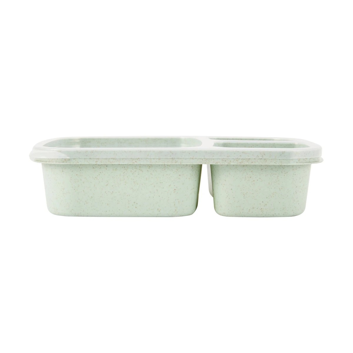 2 Sage Wheat Straw 3 Section Container, 2 of 7