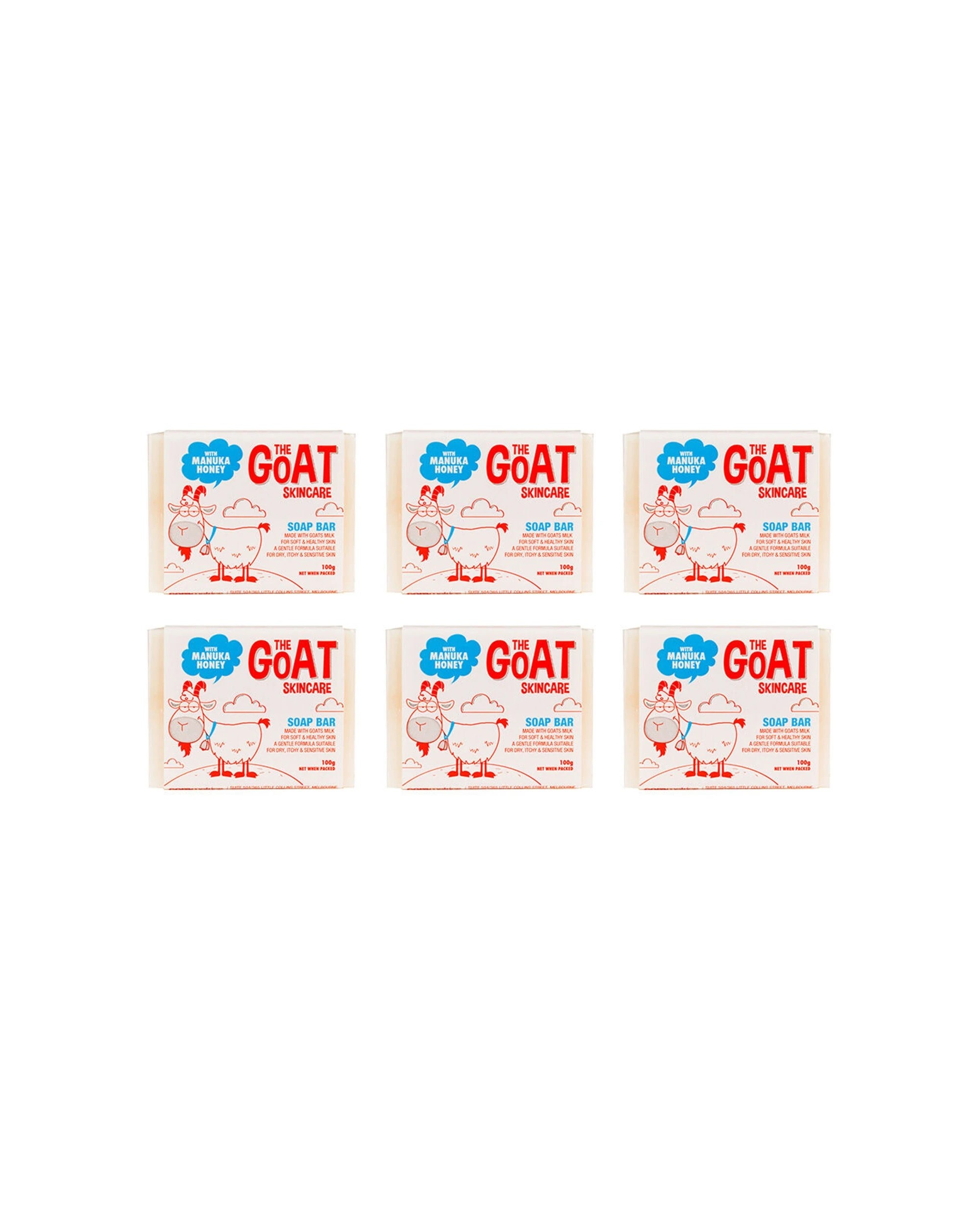 1 The Goat 6Pk Skincare Body Soap Manuka Honey For Sensitive Skin 100G - Beige, 1 of 1