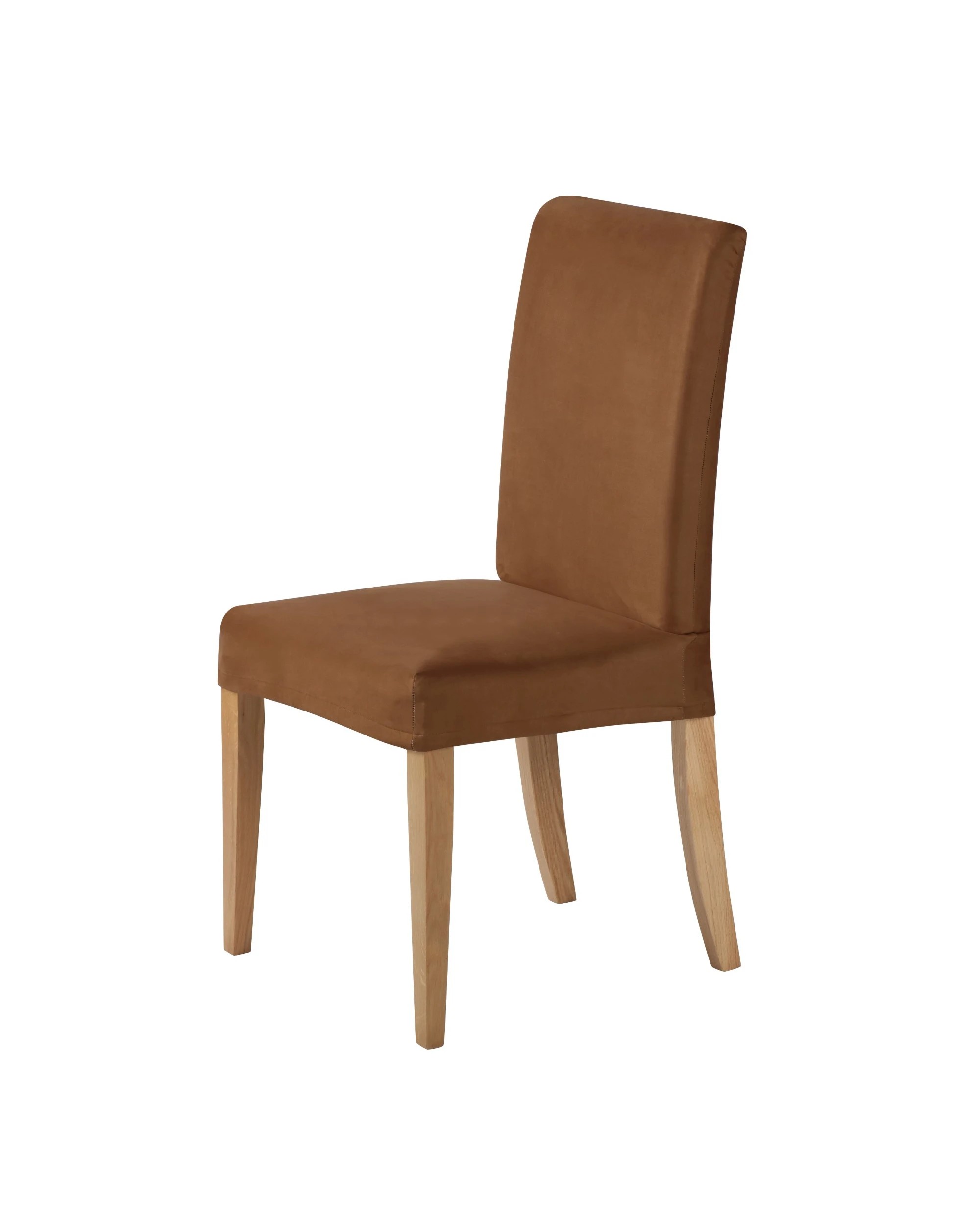 2 Sherwood Home Premium Faux Suede Dining Chair Cover - Rust, 2 of 4