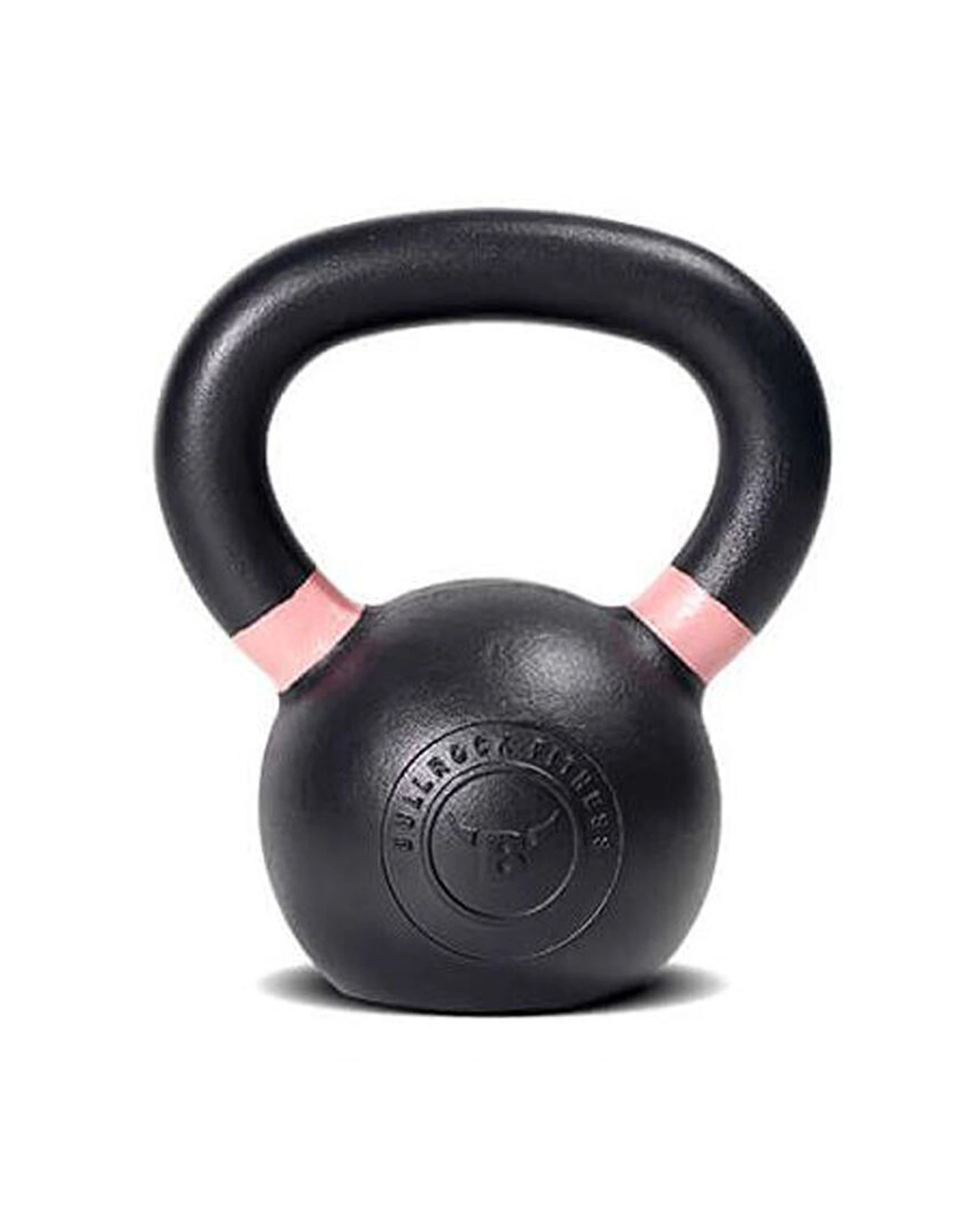 1 Bodyworx Premium Cast Iron Kettlebell 8kg Strength Training Home Gym Flat Bottom - Black, 1 of 1