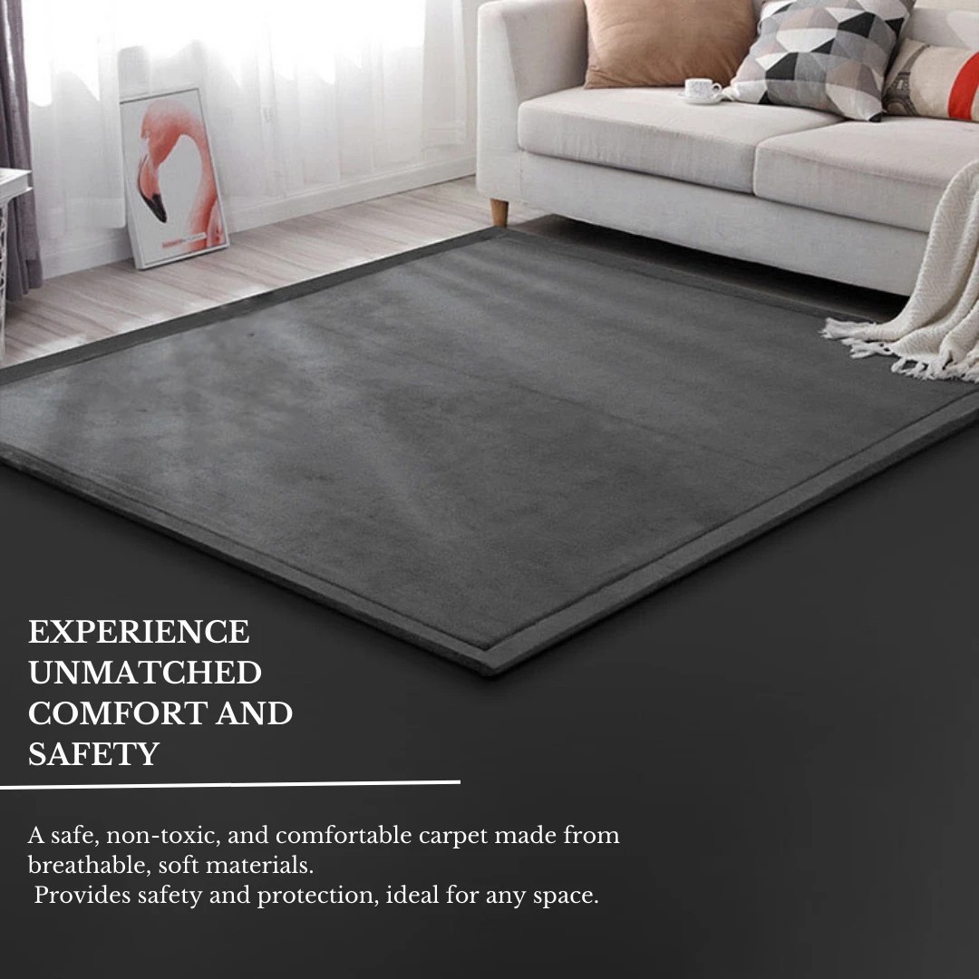 3 La Grace Home Soft Touch Ultra Plush Memory Foam Tatami Mat - 150x200 - Grey, 3 of 3