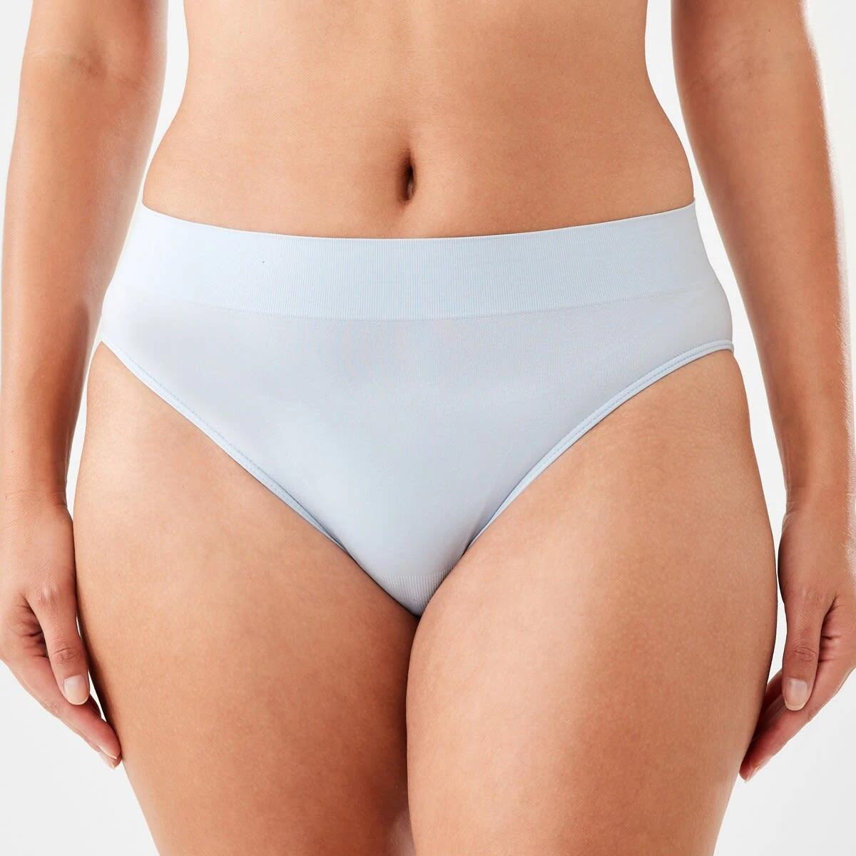 3 3 Pack Ultra Smooth Seamfree Hi-Cut Briefs HALOGEN BLUE, PINK CHALK, MIDNIGHT, 3 of 8