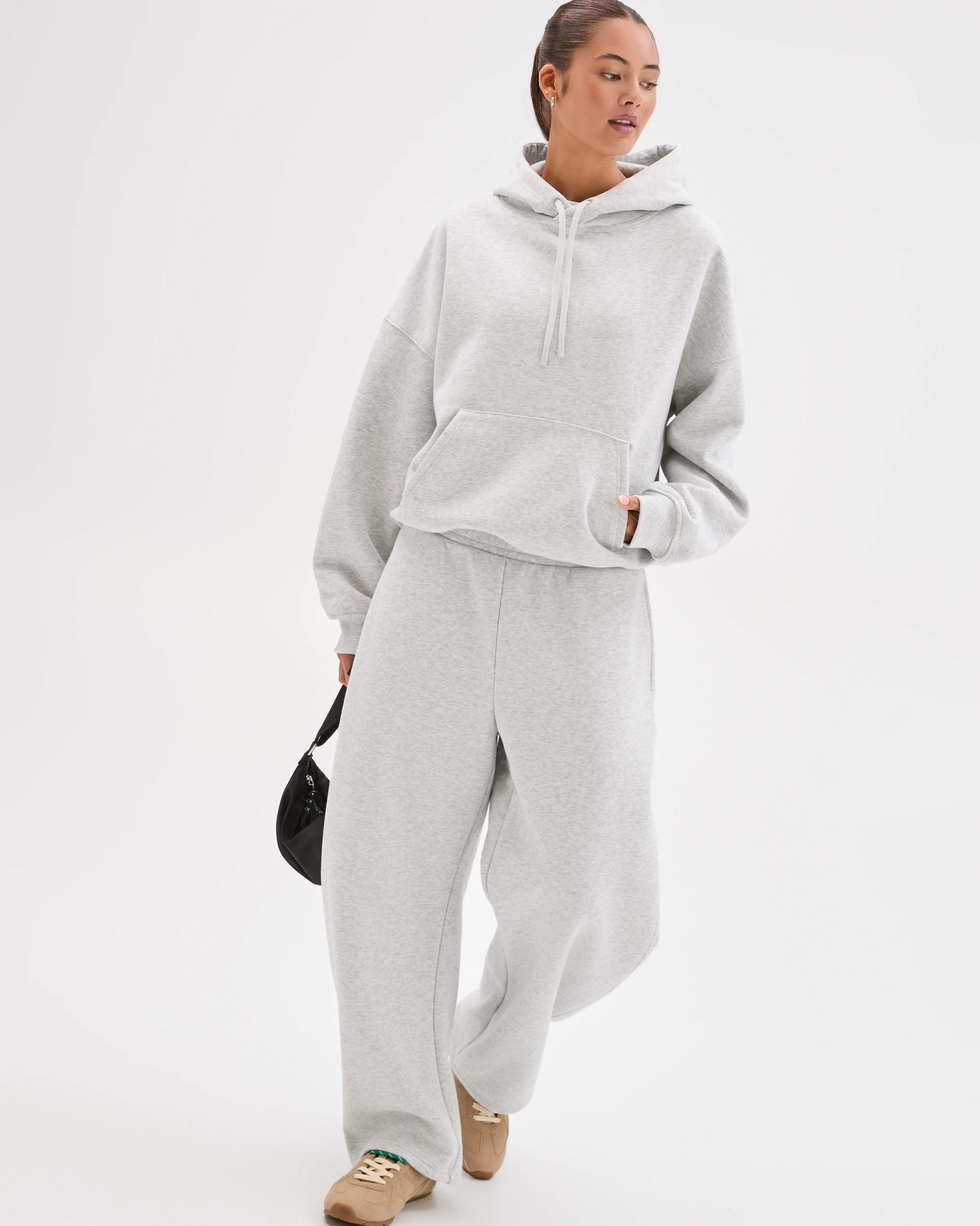 2 Lily Loves Australian Cotton Blend Hoodie SILVER MARLE, 2 of 7