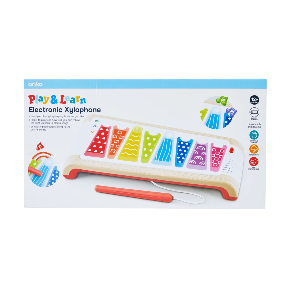 6 Play and Learn Electronic Xylophone, 6 of 6