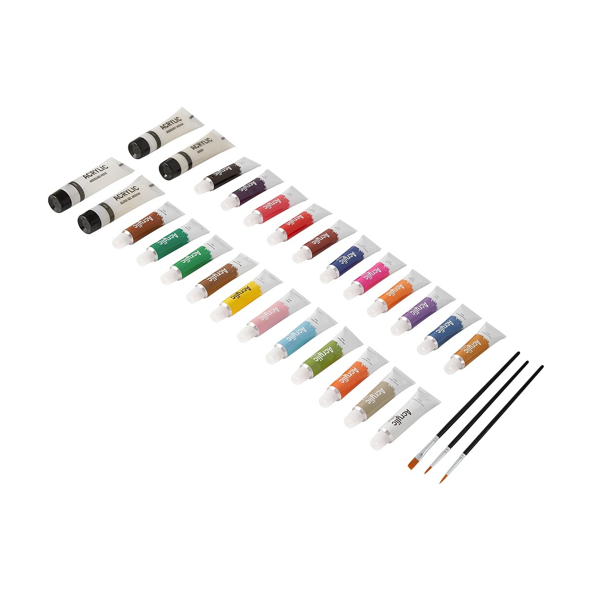 3 29 Pack Acrylic Paint and Medium Set, 3 of 10