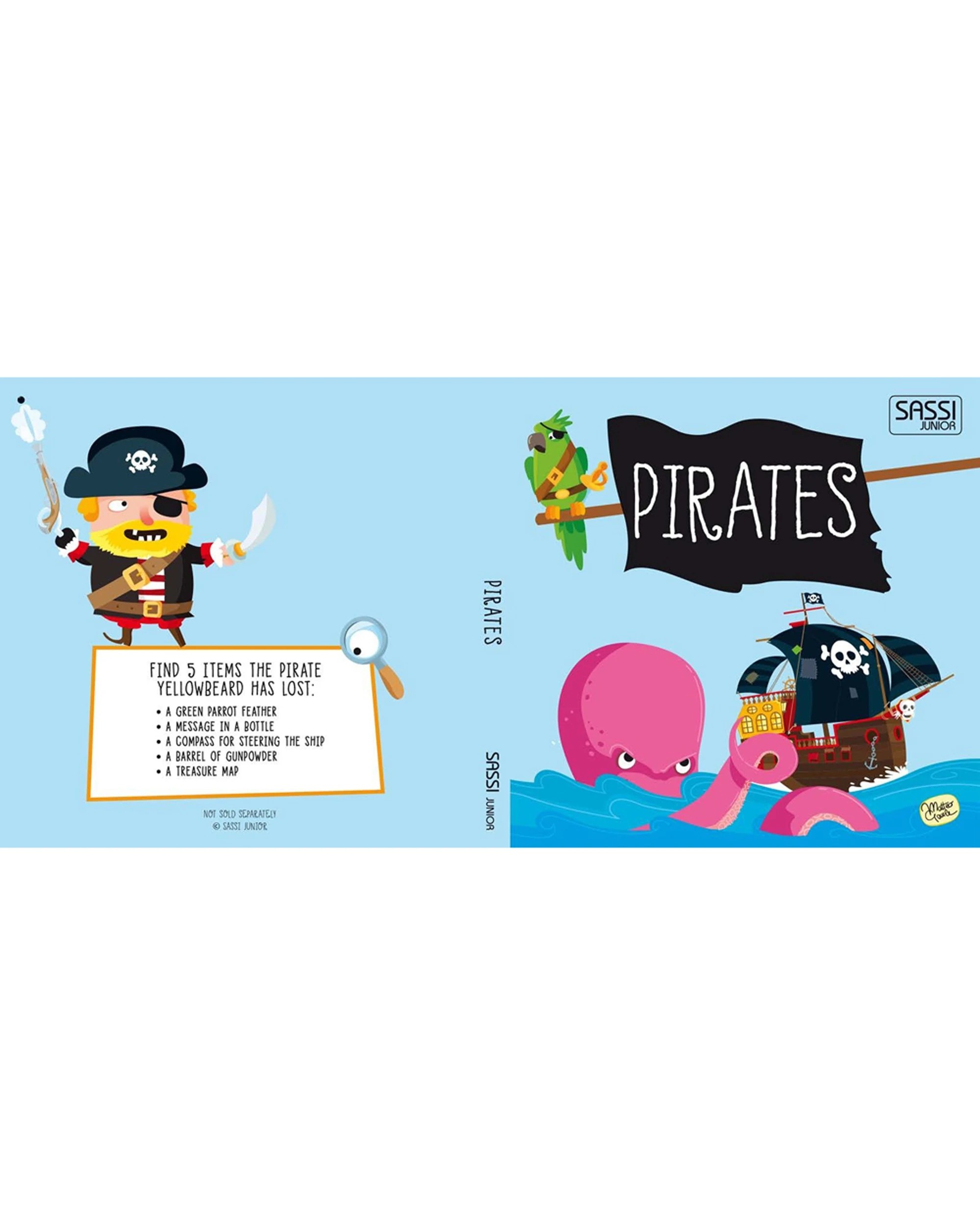 2 Sassi 30pc Junior Pirates Book Giant Puzzle Game Kids - Multi, 2 of 3
