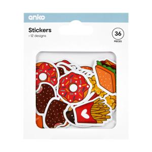 36 Piece Stickers - Food