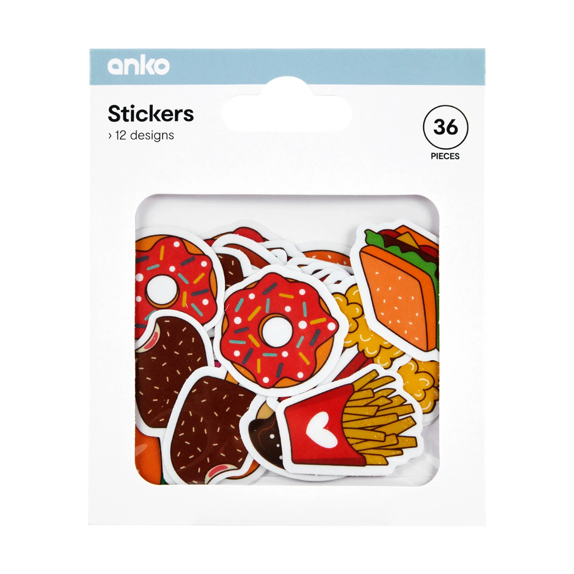 1 36 Piece Stickers - Food, 1 of 3
