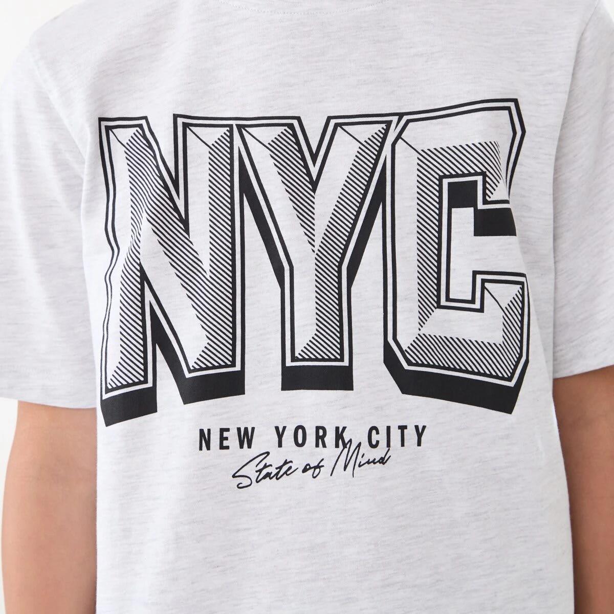 4 Short Sleeve Top Knit Pyjama Set WHITE MARLE NYC, 4 of 6