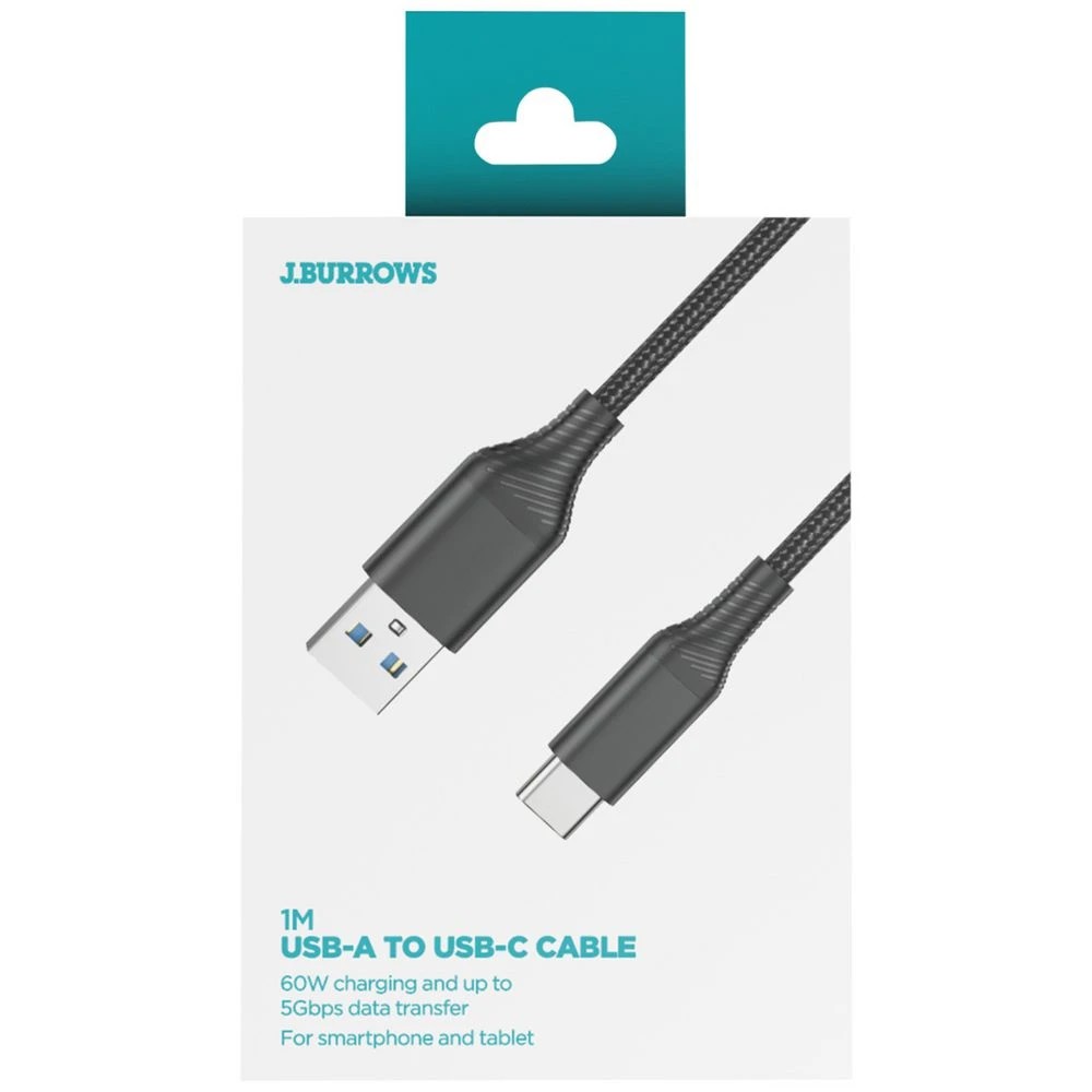 4 J.Burrows 5Gbps USB-A to USB-C Cable 1m, 4 of 5