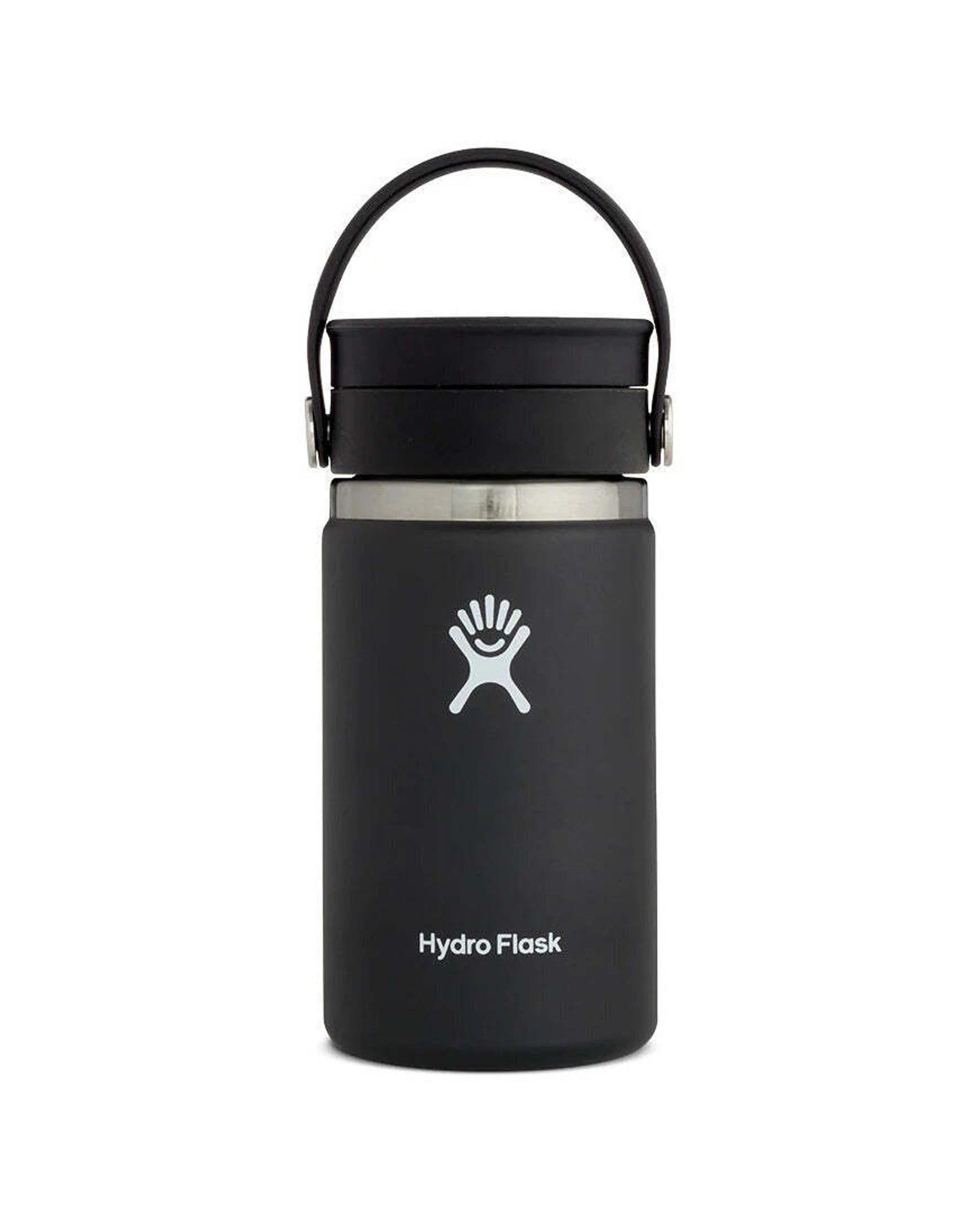 1 HYDRO FLASK Wide Mouth Insulated Bottle 354ml Flex Sip Lid Portable Design Leakproof - Black, 1 of 1