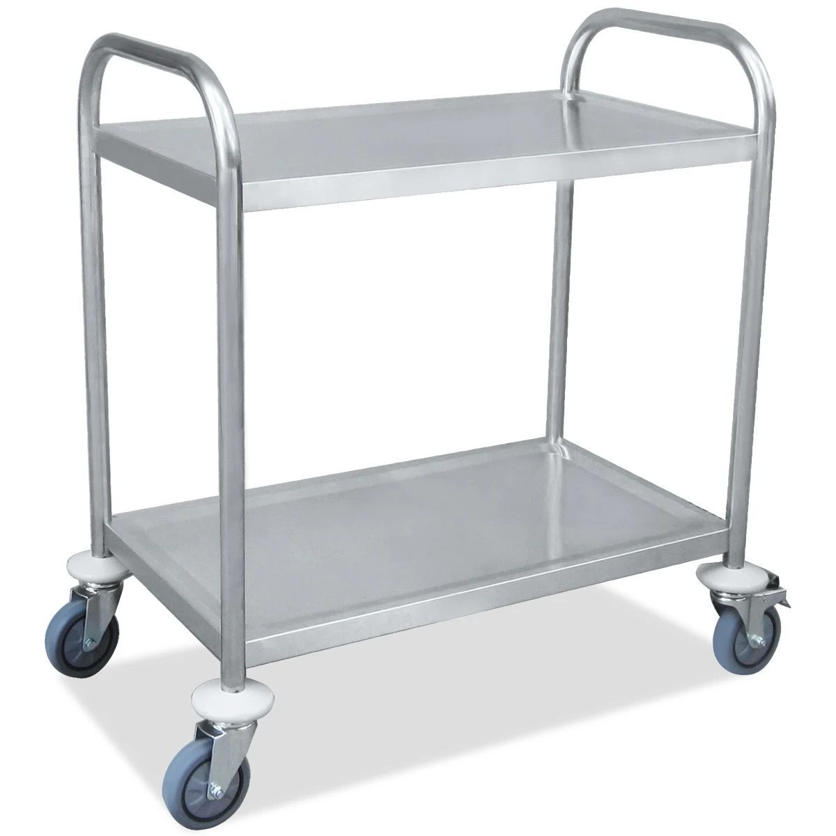 1 Ausway Two layer Stainless Steel Kitchen Storage Trolley, 1 of 8