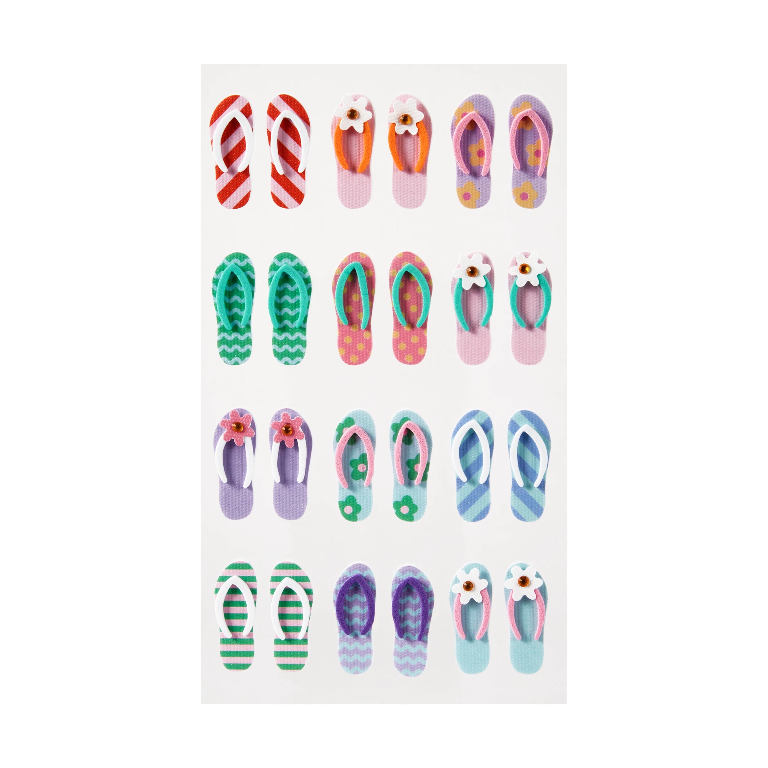 2 3D Stickers - Thongs, 2 of 3