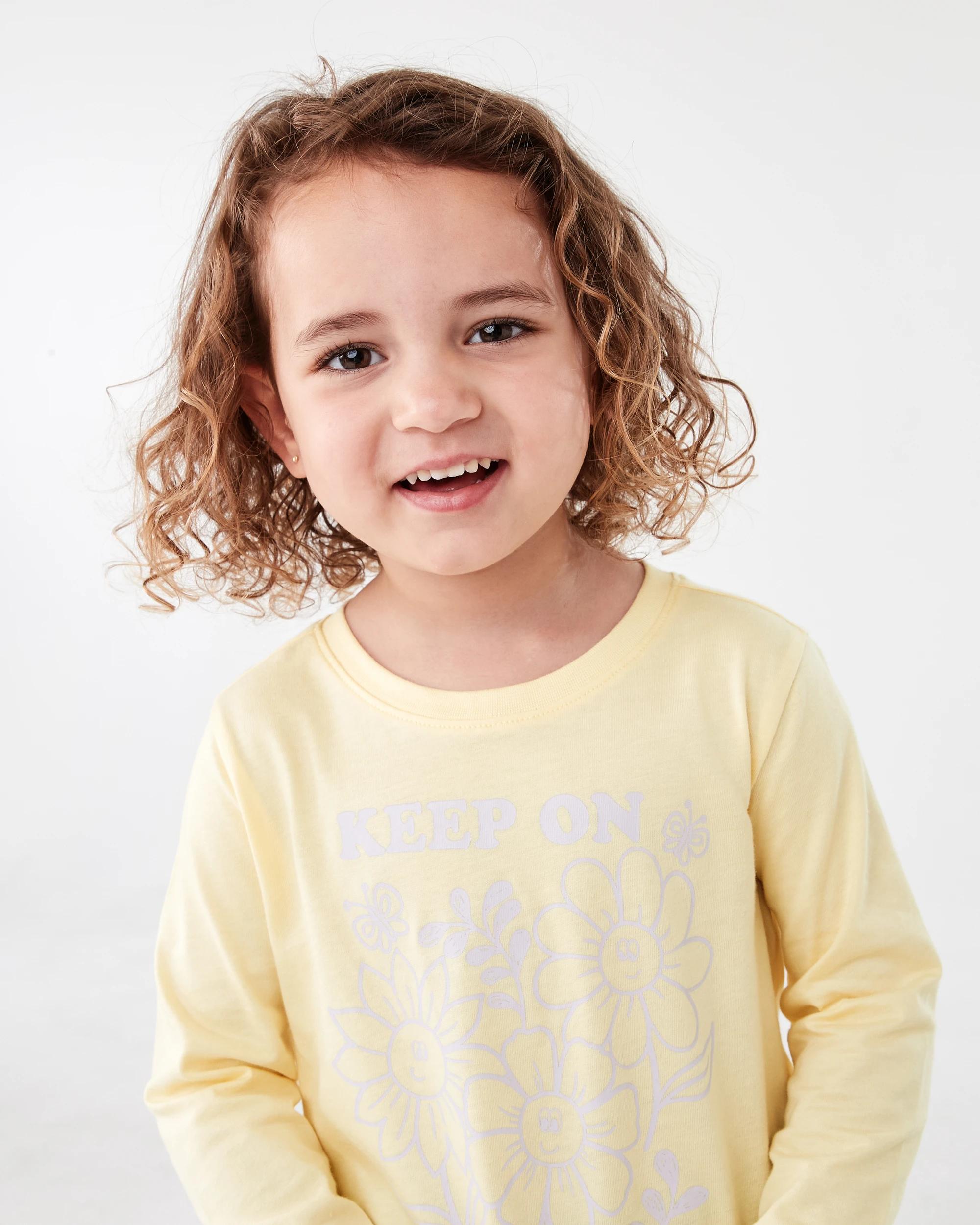 3 Print T-shirt Ylw Floral, 3 of 7