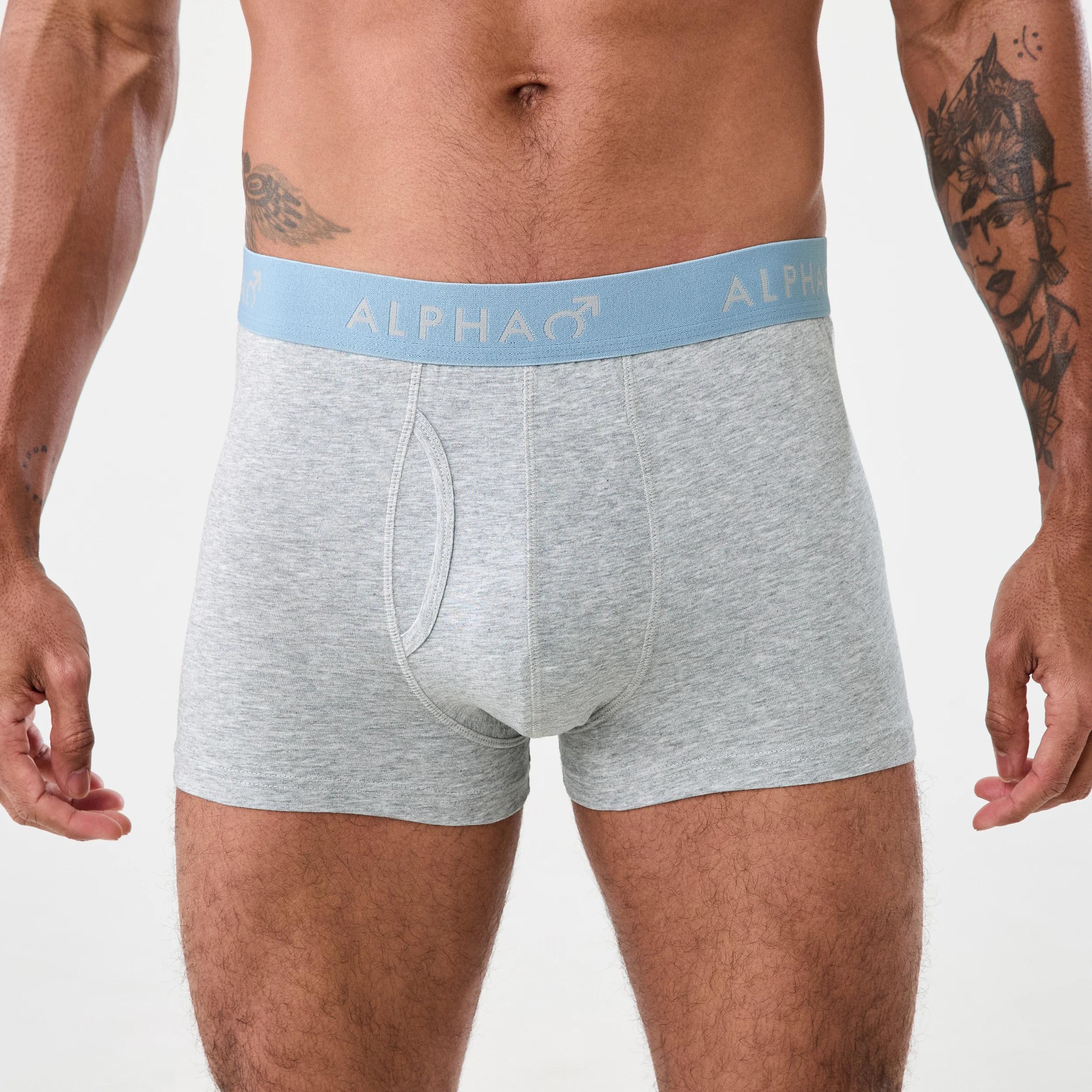 2 3 Pack Colour Elastic Trunks GREY, BLUE DUST, 2 of 8