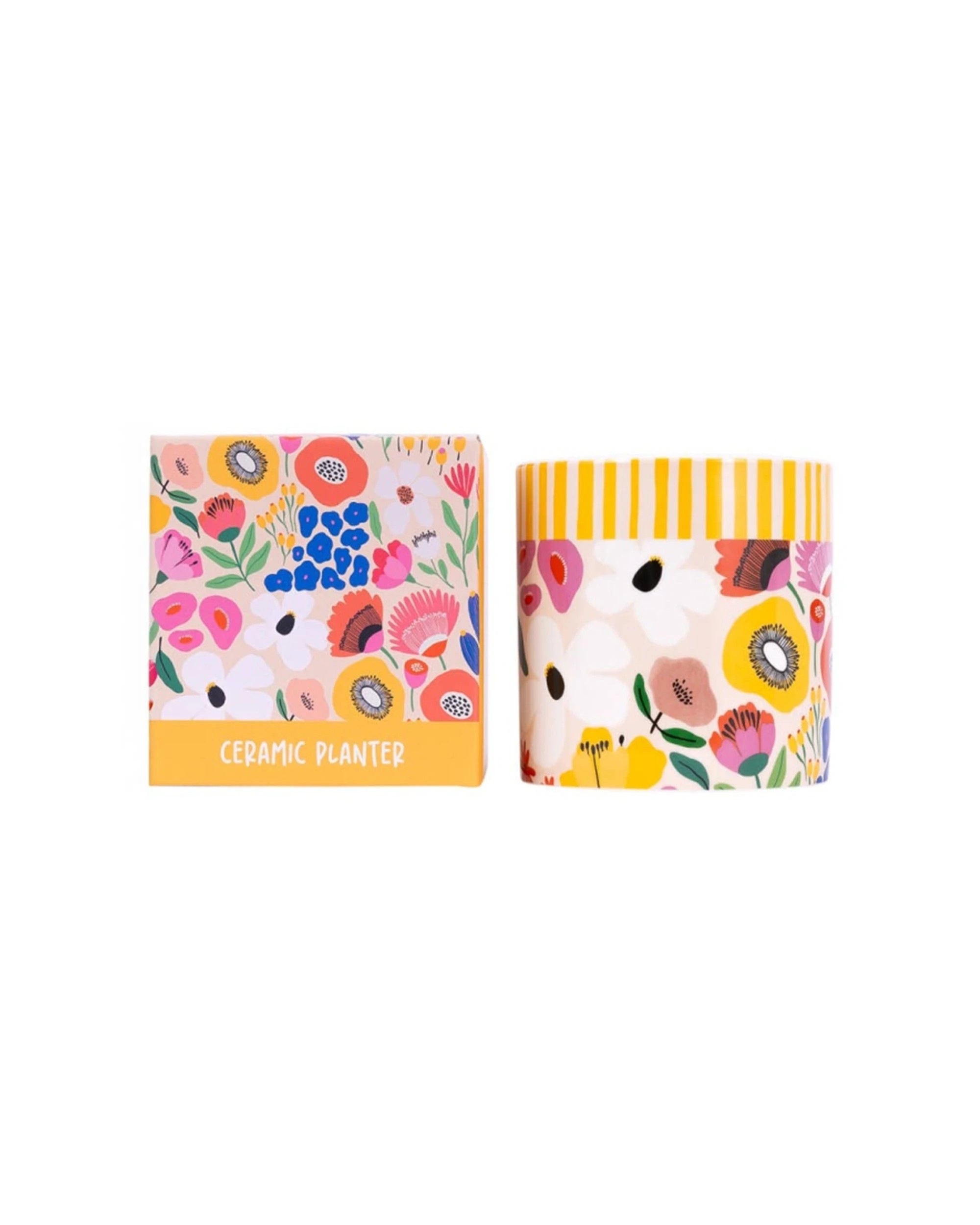 3 Splosh 2PK Billie Floral Ceramic Planter Drainage Hole Plug 12cm - Multi, 3 of 5