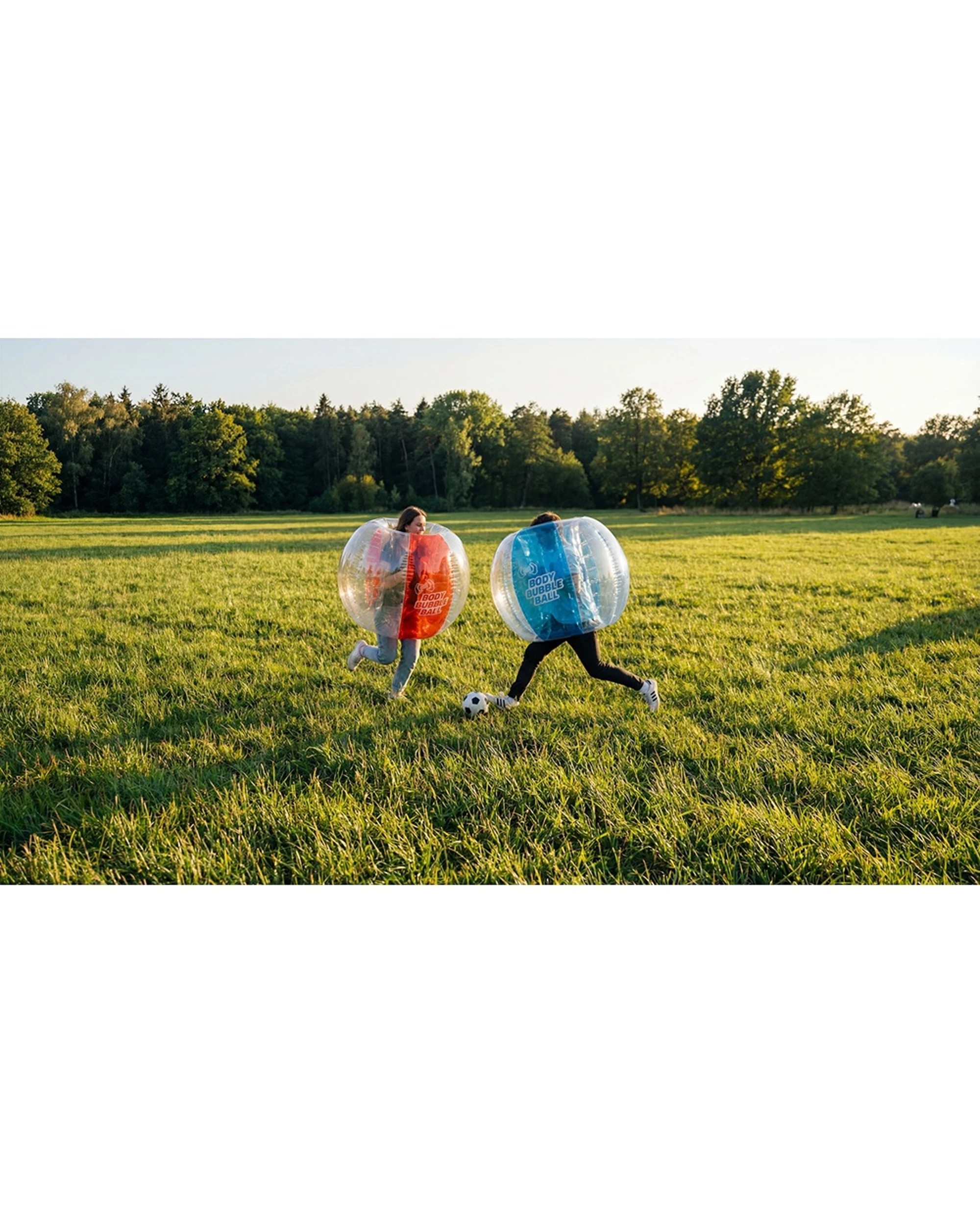 4 Cooee 2x 2pc 1.2m Inflatable Bumper Body Bubble Balls Outdoor Game - Multi, 4 of 5