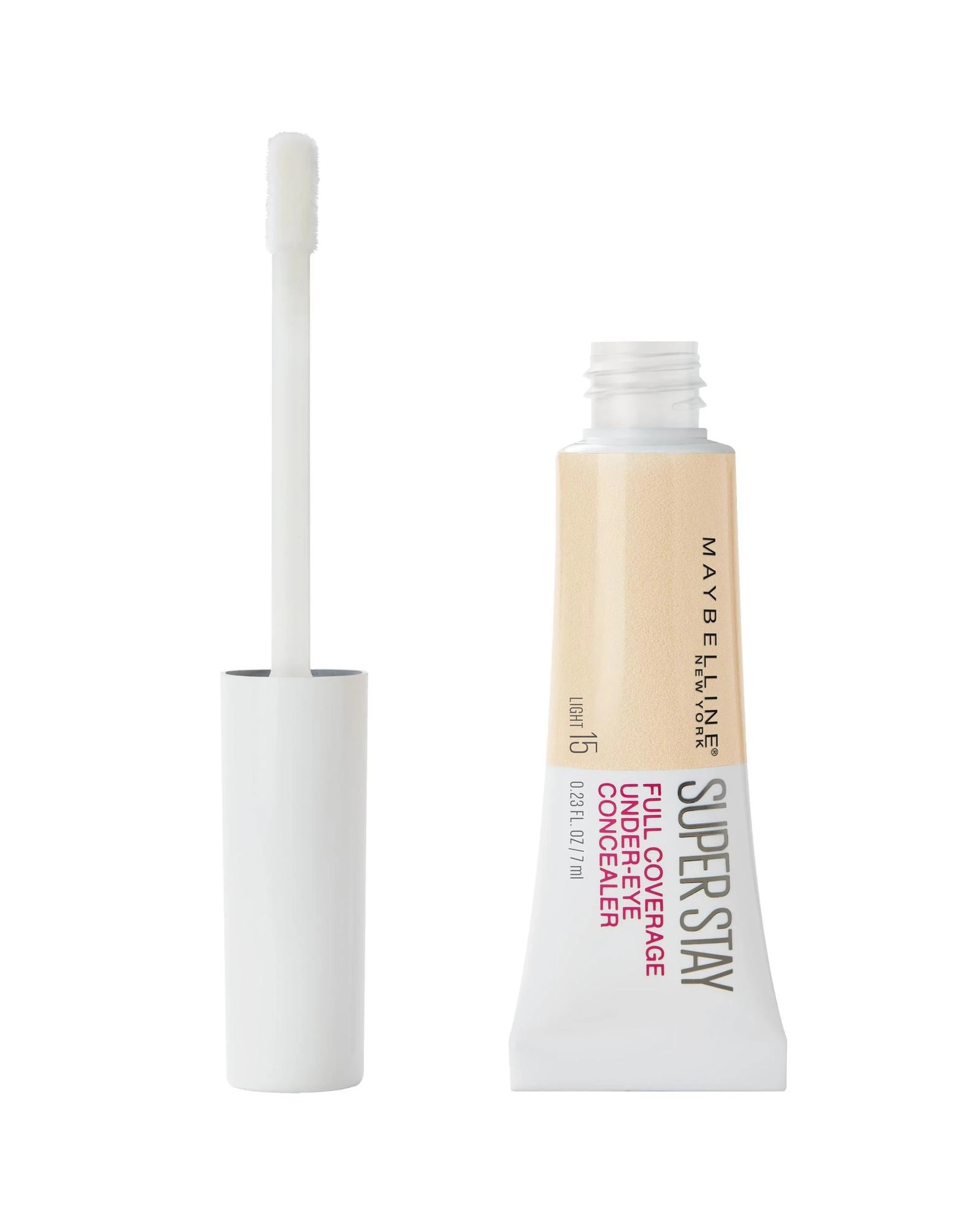 2 Maybelline SuperStay Full Coverage Under Eye Concealer 6mL - 15 Light - Beige, 2 of 3