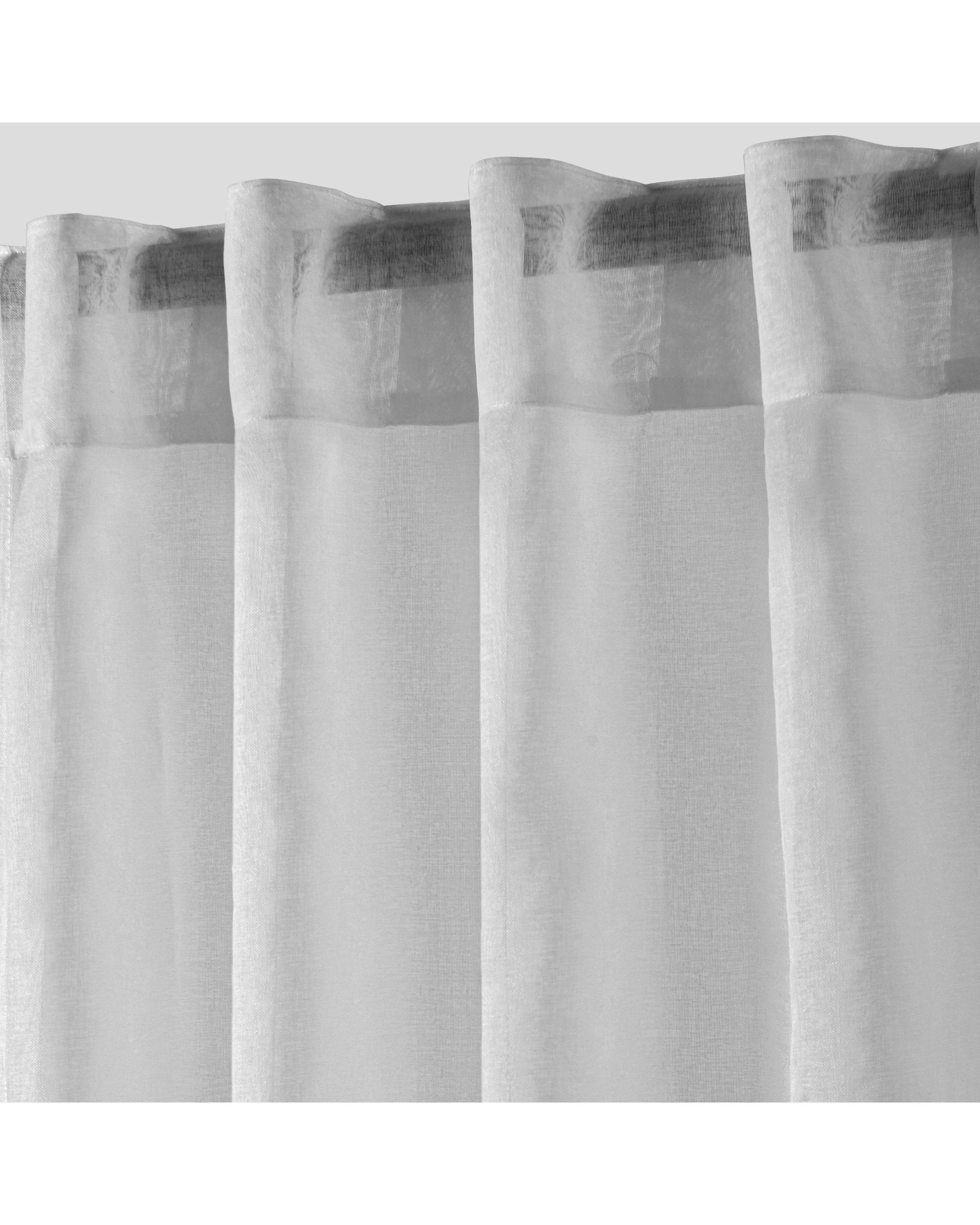 2 Cadence & Co. Kirra Sheer Concealed Tab Top Curtain Twin Pack 90x223cm - Ash, 2 of 4