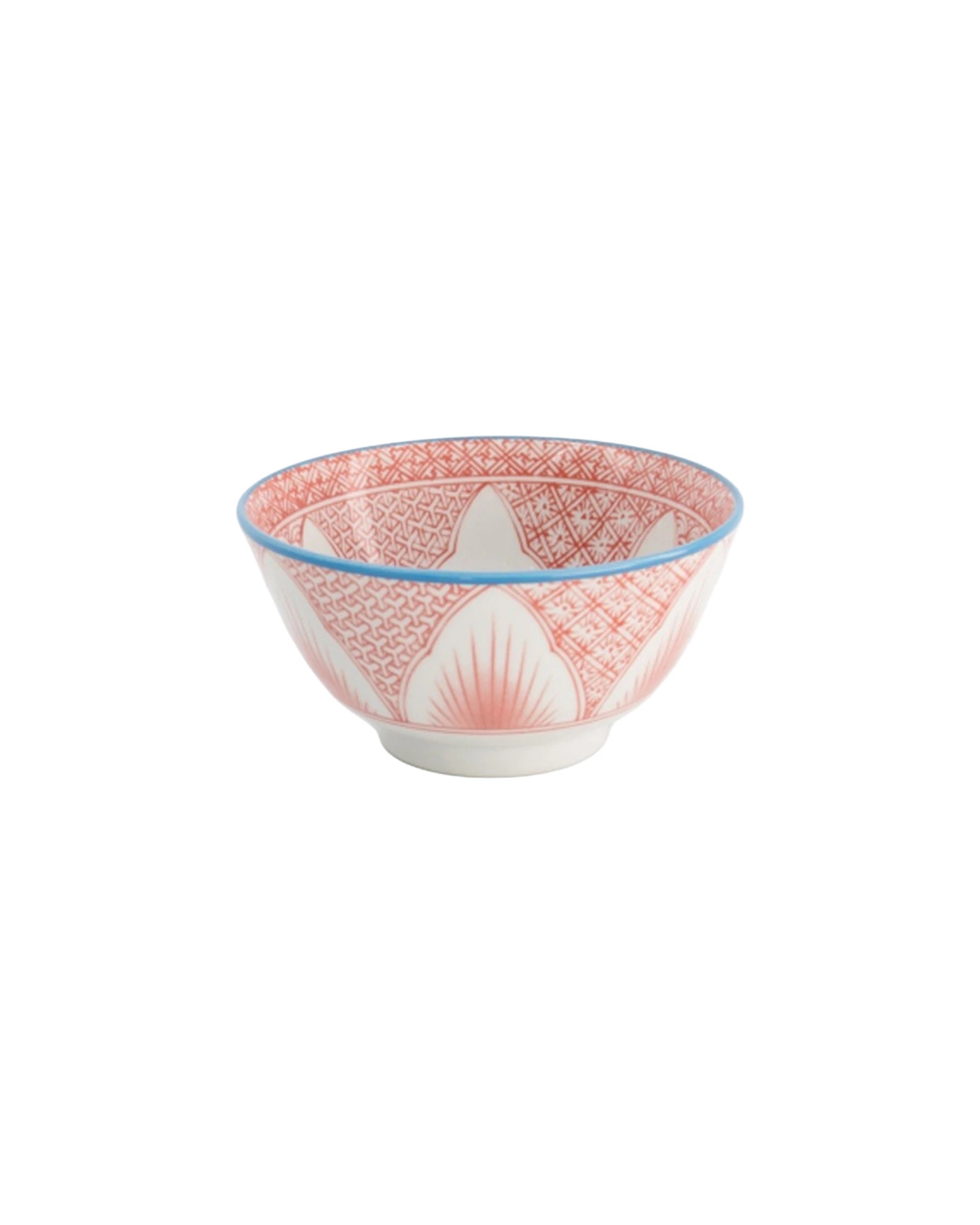 1 Tokyo Design Studio Lily Flower Tayo Small Japanese Porcelain Bowl 13.5cm - Red, 1 of 3