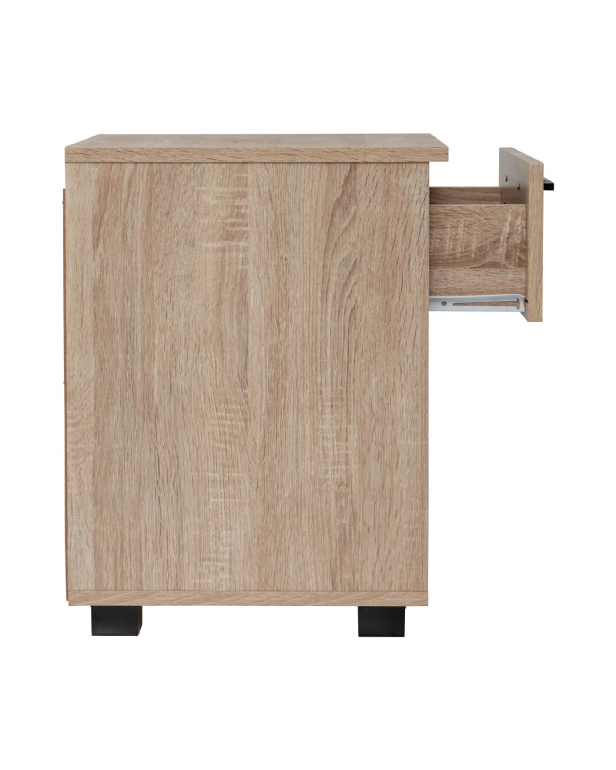 6 Alpine Bay Montreal Bedside Table 1 Drawer - Natural, 6 of 8
