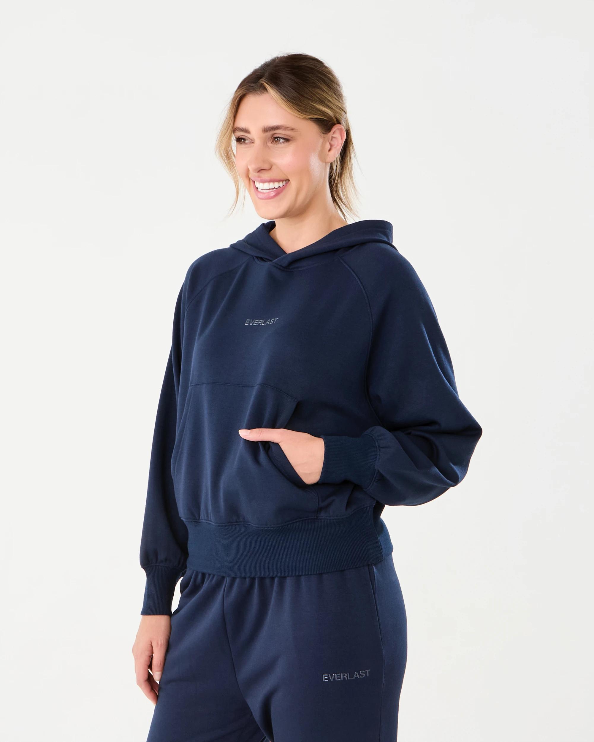 2 Everlast Womens Evercloud Hoodie Mood Indgo, 2 of 8