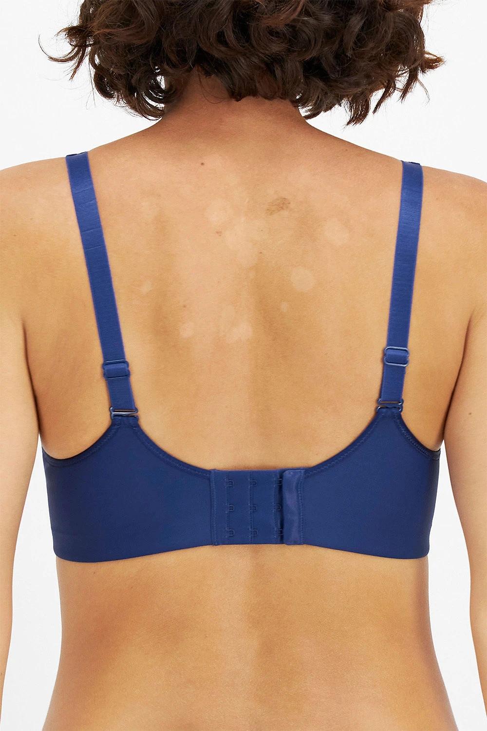 3 Playtex 2 Pack Non Contour Wirefree Bra NAVY, 3 of 3