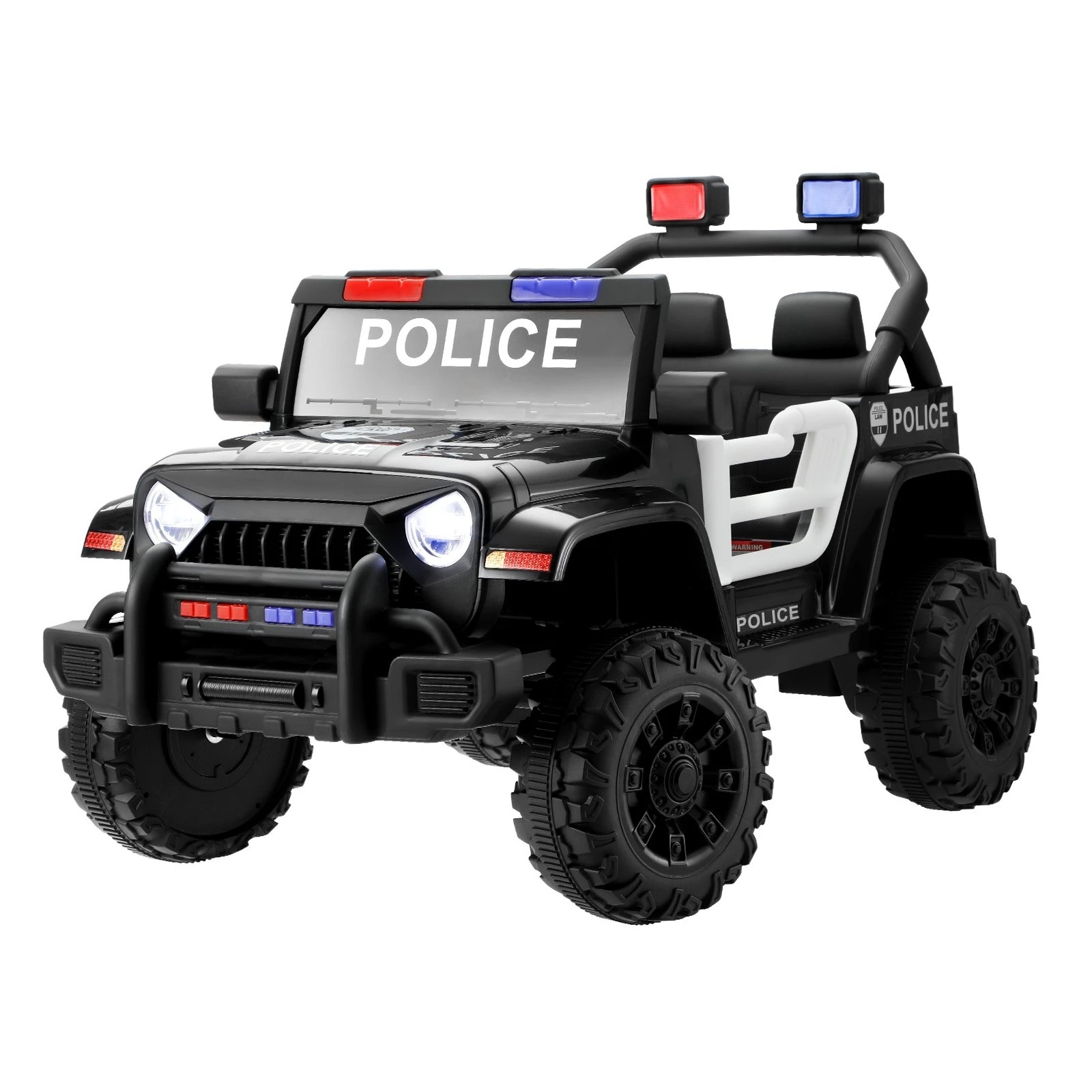 1 Mazam Kids Police Ride On Car Jeep 12v Electric Toy Remote Control Battery Cars
 - Multi, 1 of 10