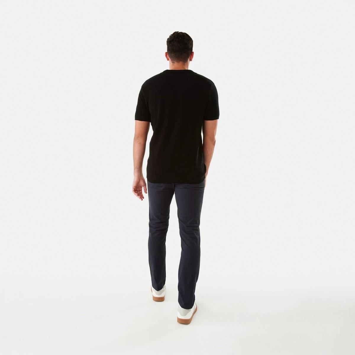 4 Knit Polo Shirt Black, 4 of 6