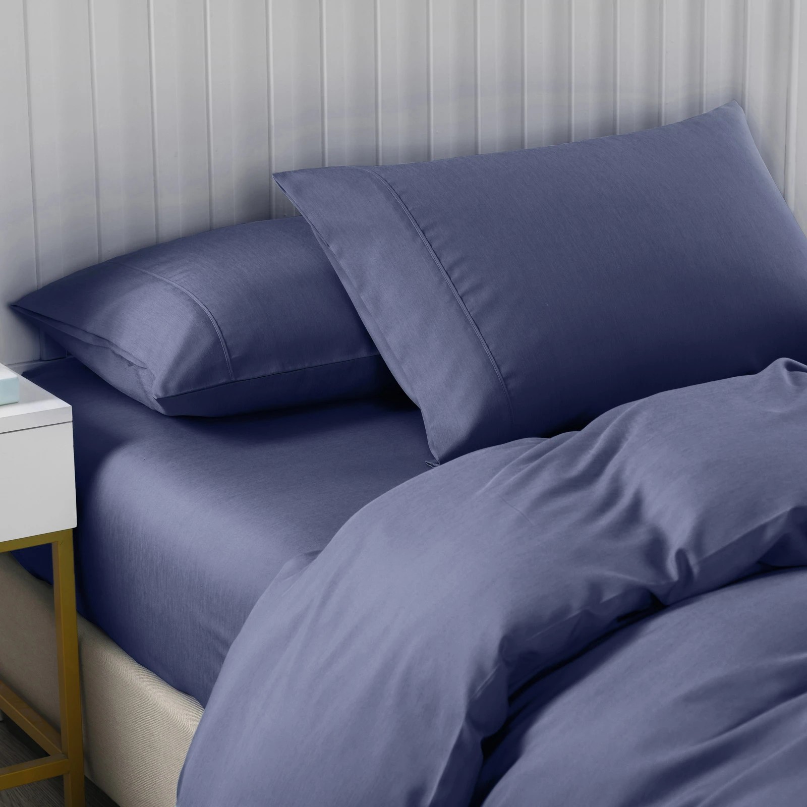 3 Royal Comfort 2000TC Quilt Cover Set Bamboo Cooling Hypoallergenic Breathable - Queen Bed - Blue, 3 of 5