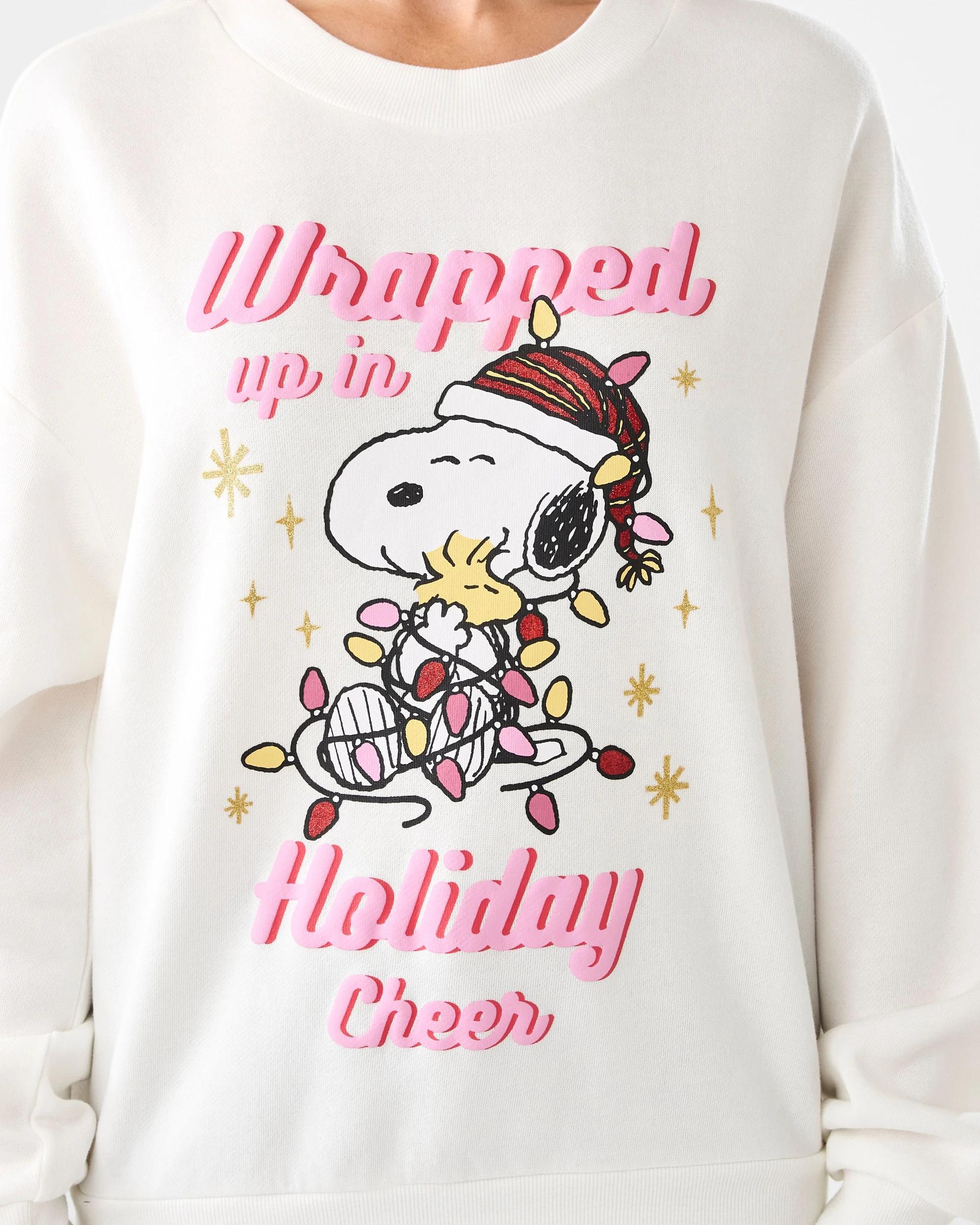 5 Peanuts License Christmas Long Sleeve Sweatshirt Snoopyxmas, 5 of 6