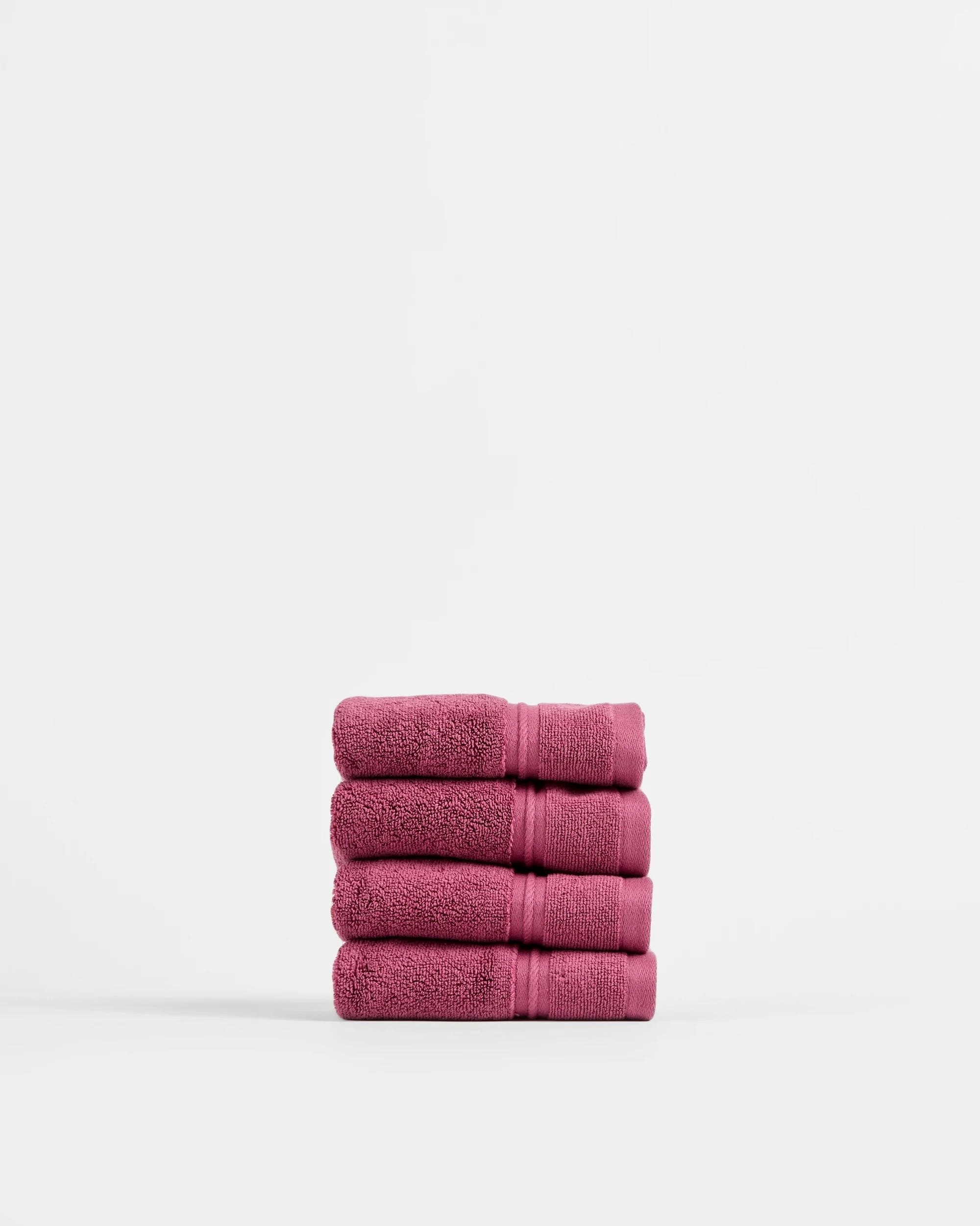 4 Target Eden Luxury Egyptian Cotton Pile Face Washer 4 Pack - Pink, 4 of 4