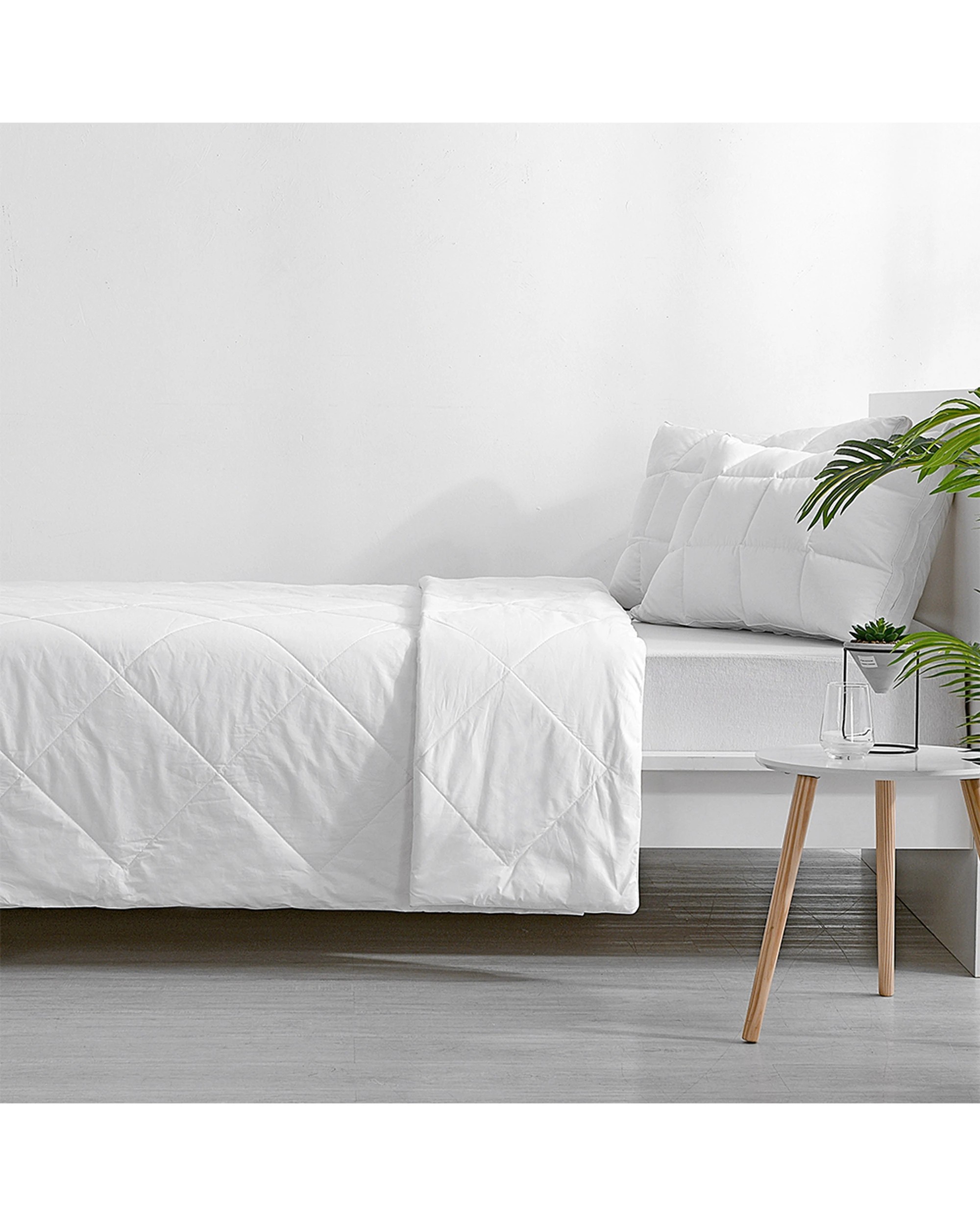 4 Bianca Sleep 250gsm Quilt Bamboo Fill Cotton - Super King Bed - White, 4 of 7