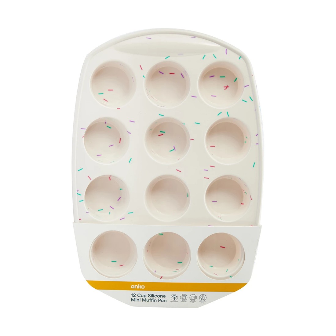 3 12 Cup Silicone Mini Muffin Pan, 3 of 3