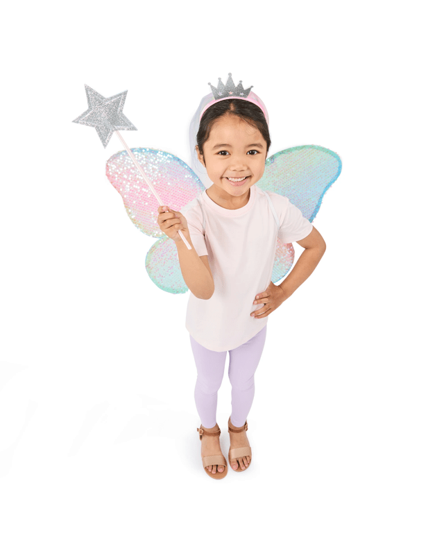 3 Piece Sequin Wings