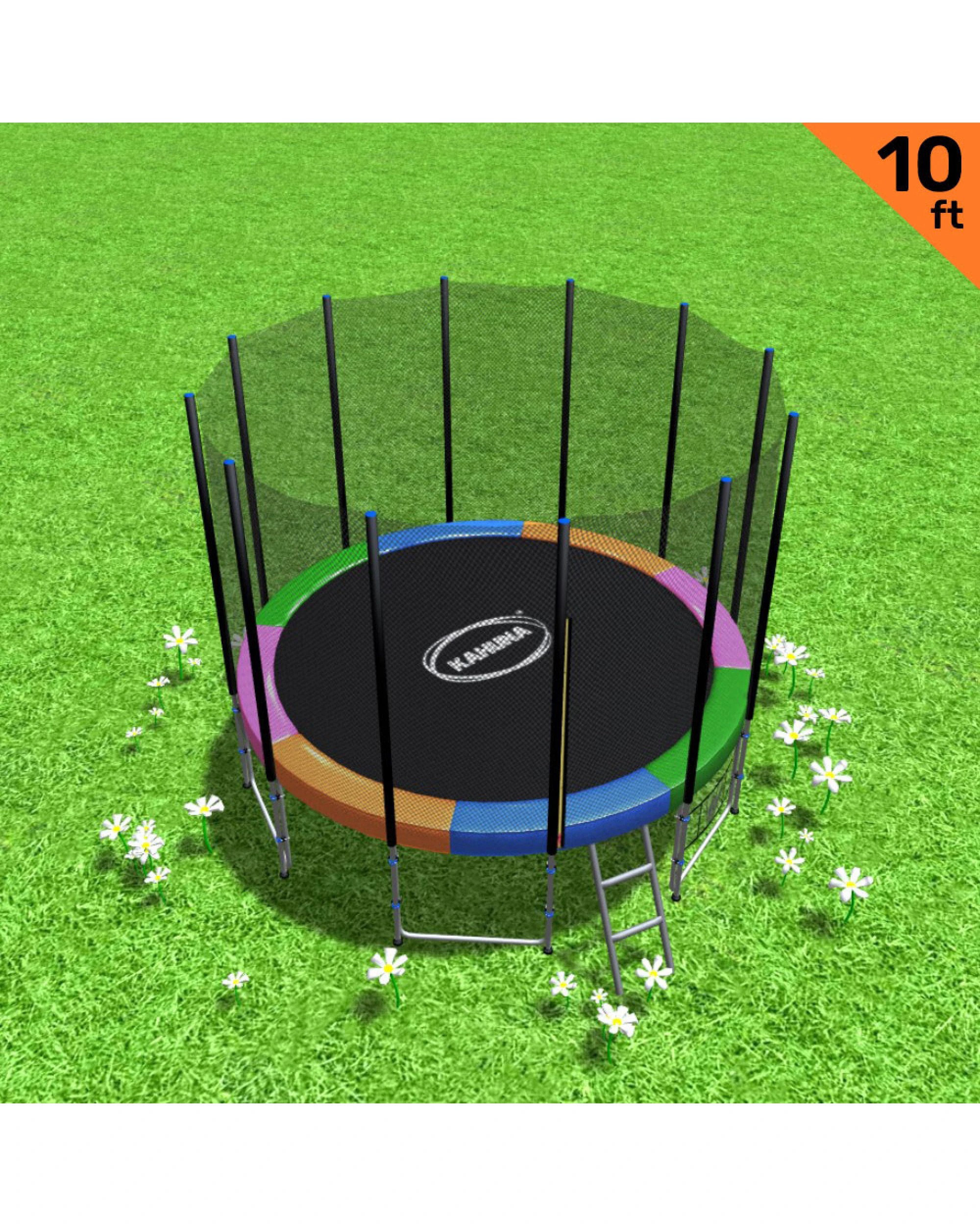 2 Kahuna Blizzard 10 ft Trampoline with Net - Pattern, 2 of 7